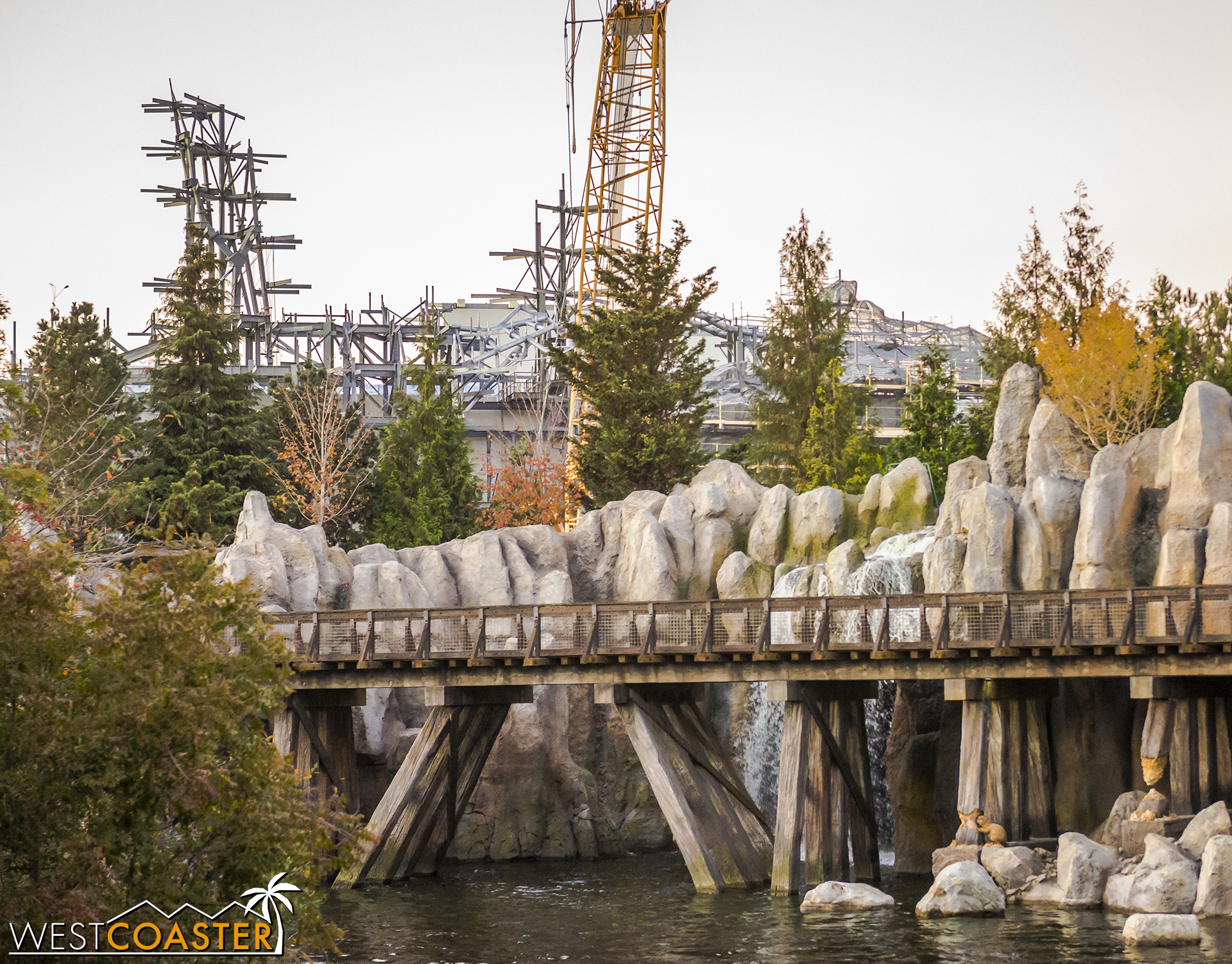 You can only see this great extent from the Mark Twain or Columbia as it rounds the far end of Tom Sawyer Island.&nbsp; And probably some of this from Tom Sawyer Island itself. 