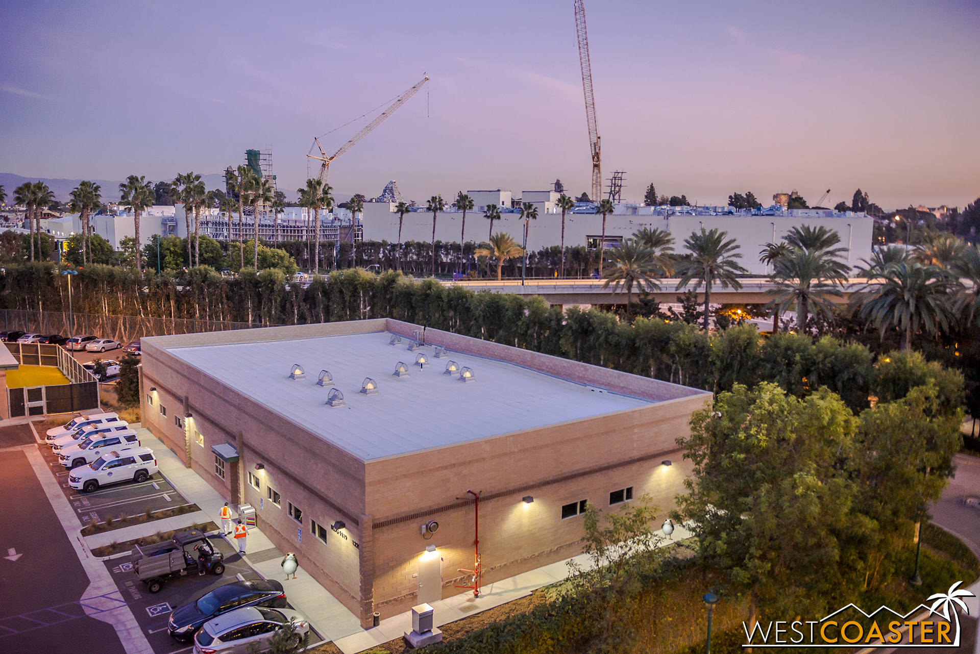  So, here's the view from the northeast corner of the Mickey and Friends Parking Structure. 