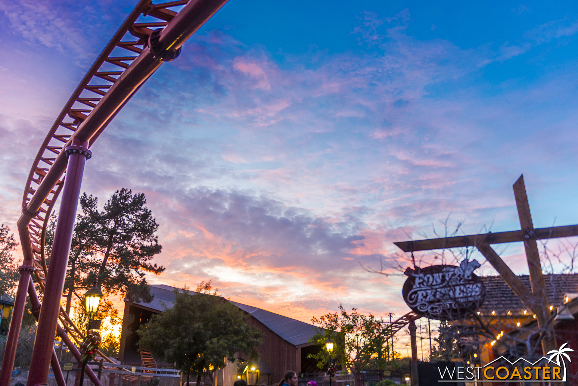  Sunset over the Pony Express. 