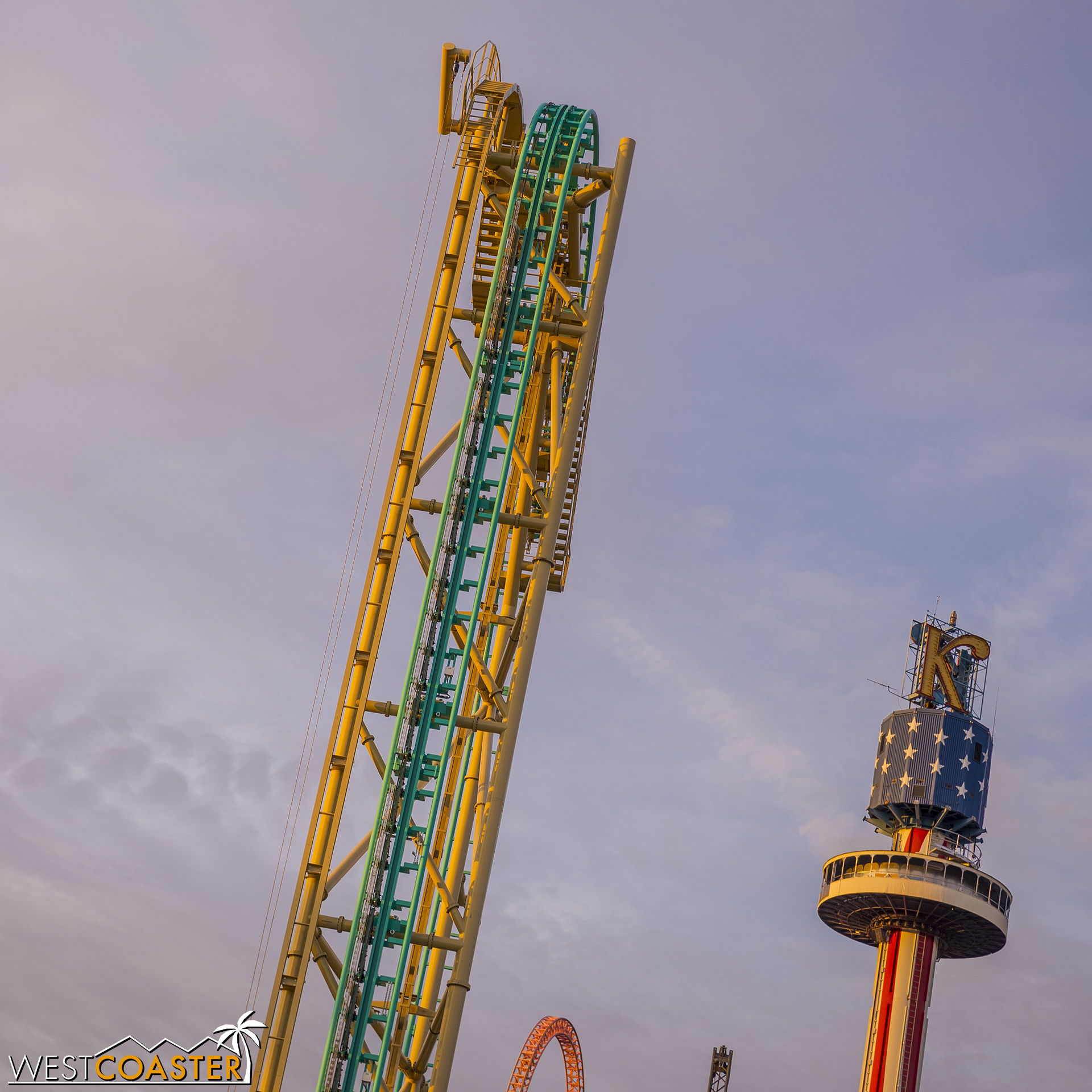  The lift hill has topped off. 