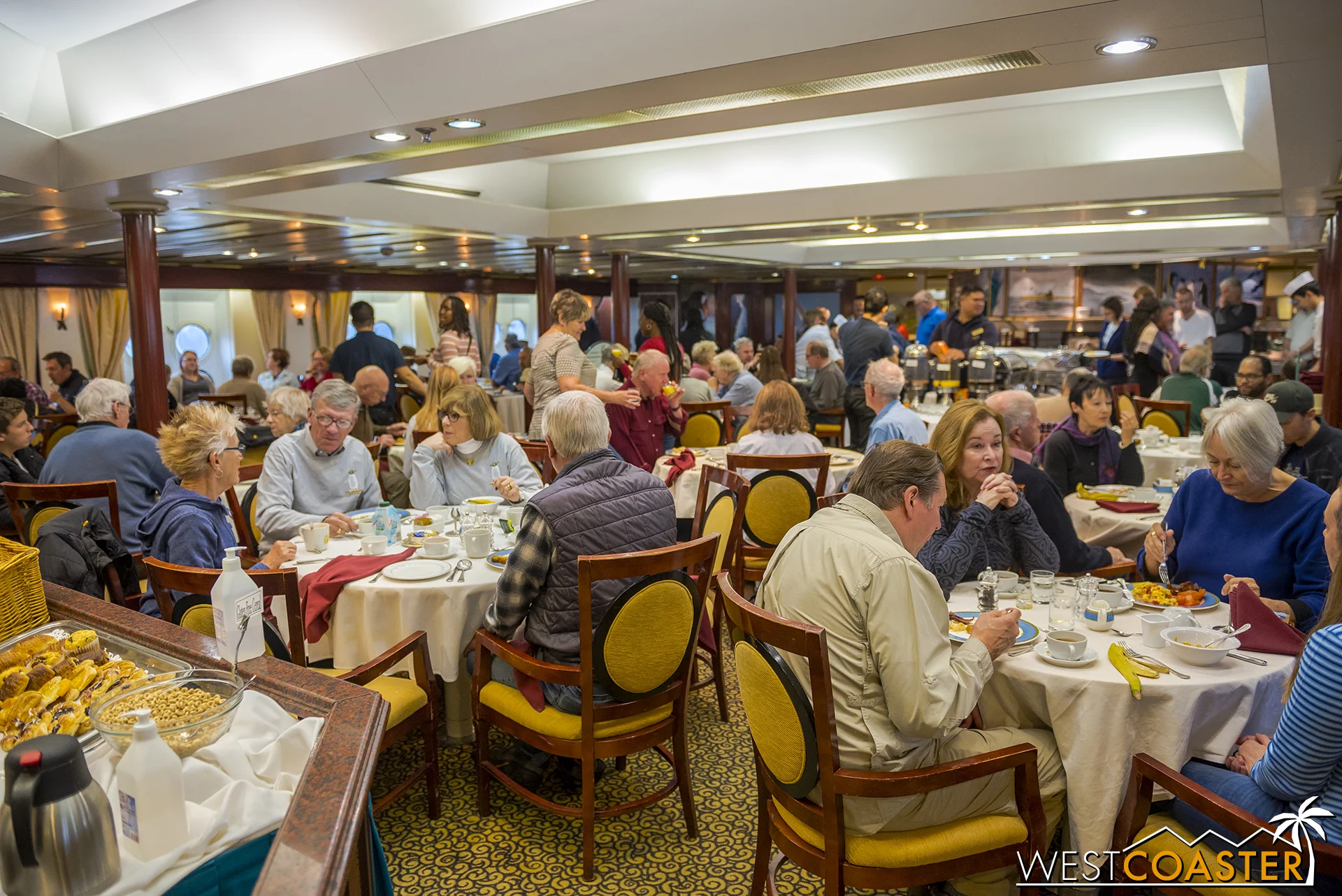 The main dining hall, located at deck 3.