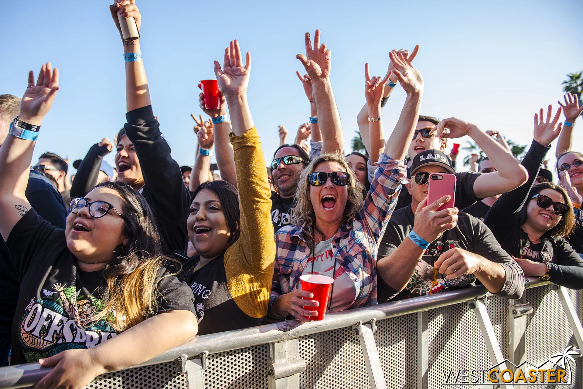 Fans enjoying the music line-up last year.