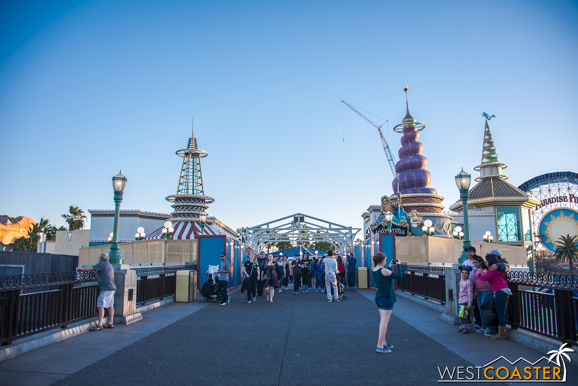  In real life Paradise Pier, changes are already afoot, as the overhead signage has already been taken down. 