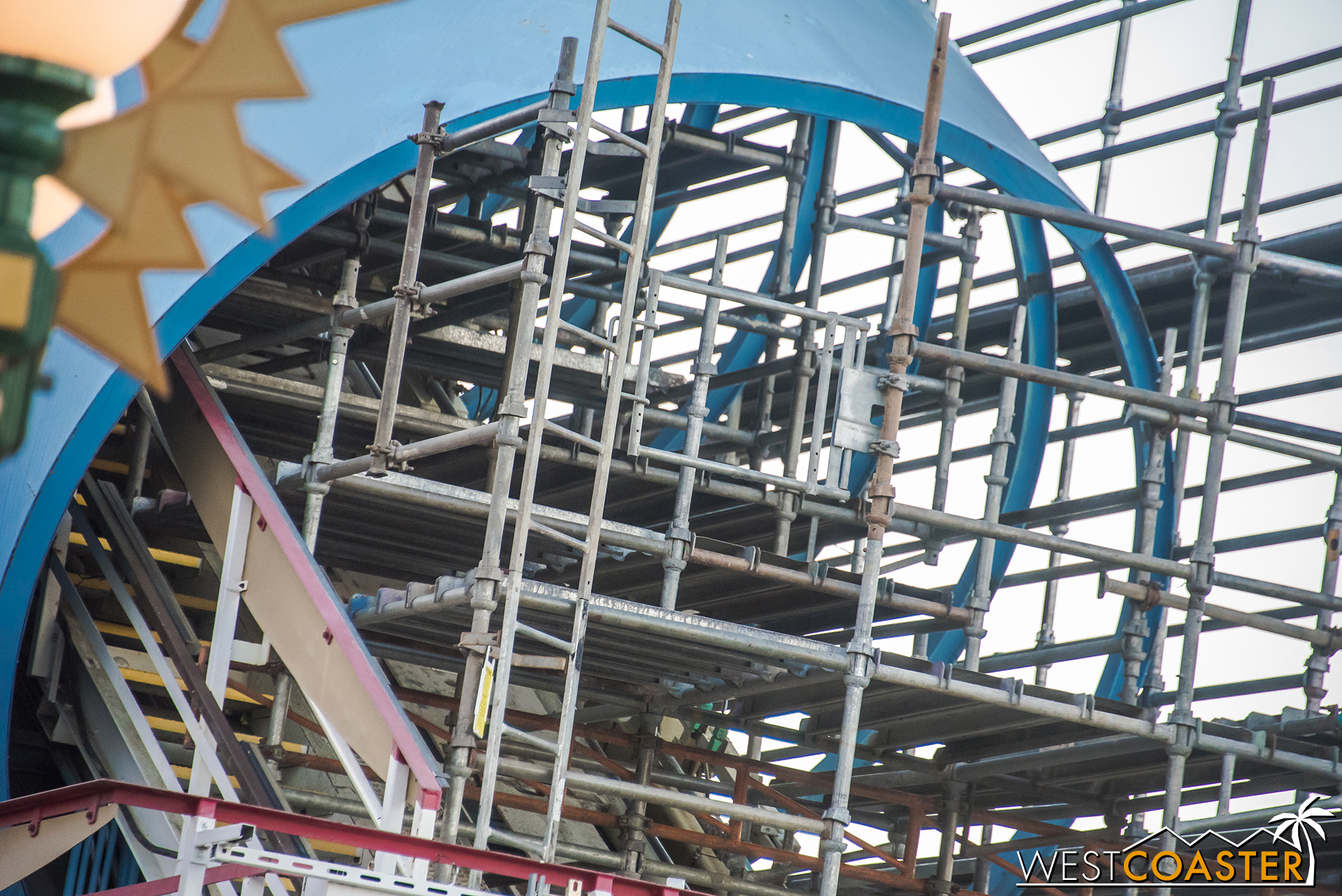  If you're going to repaint the ride, you're going to have to provide work areas throughout the entire ride! 