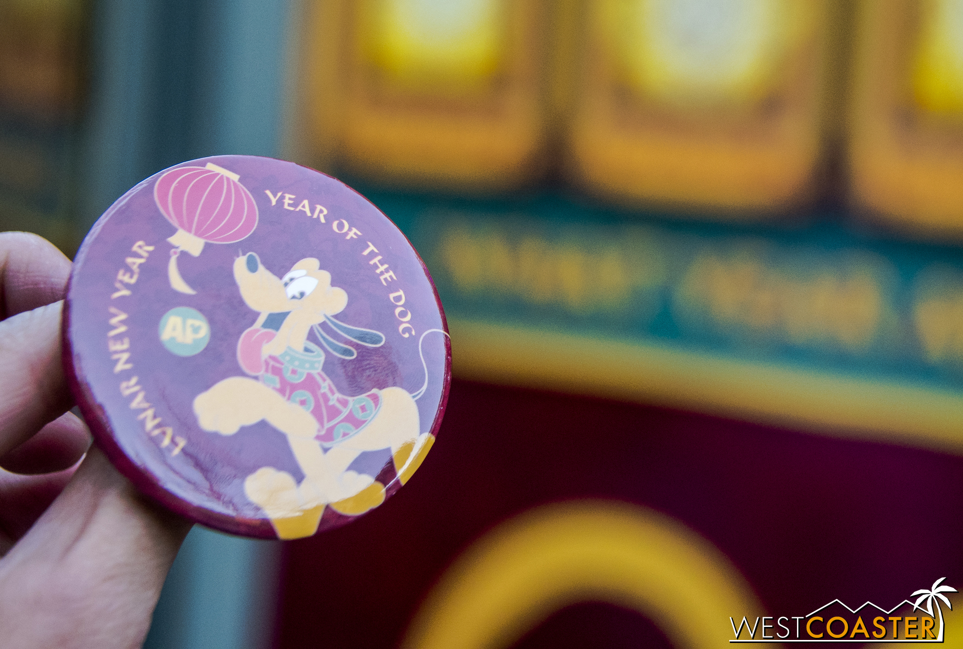  Annual Passholders can also swing by the AP corner located just left of the Garden Grill and get their free Year of the Dog pin, featuring Pluto! 