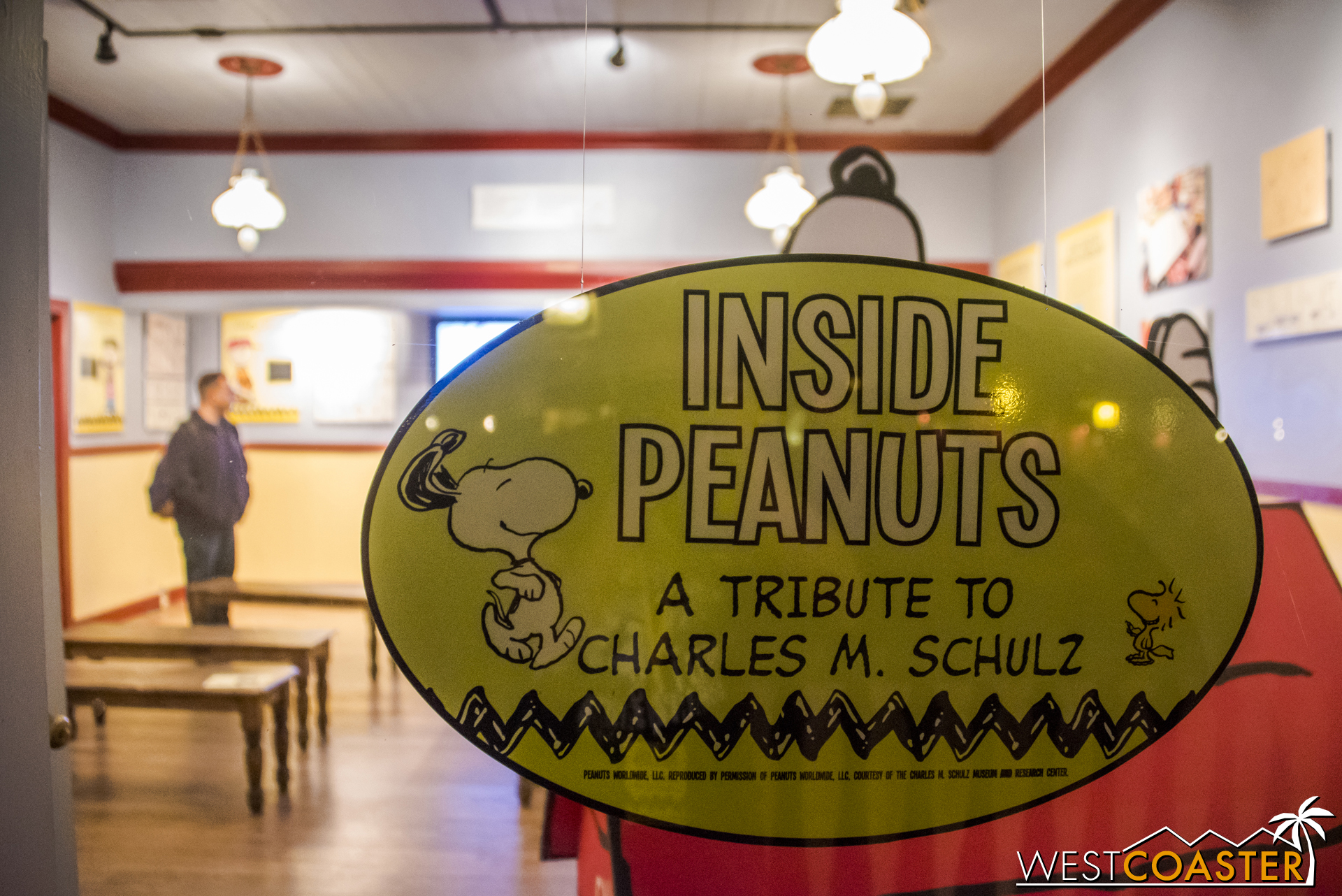  This building has taken on many features over the past few years, and right now, it's got an exhibit dedicated to Peanuts and Charles M. Schulz. 