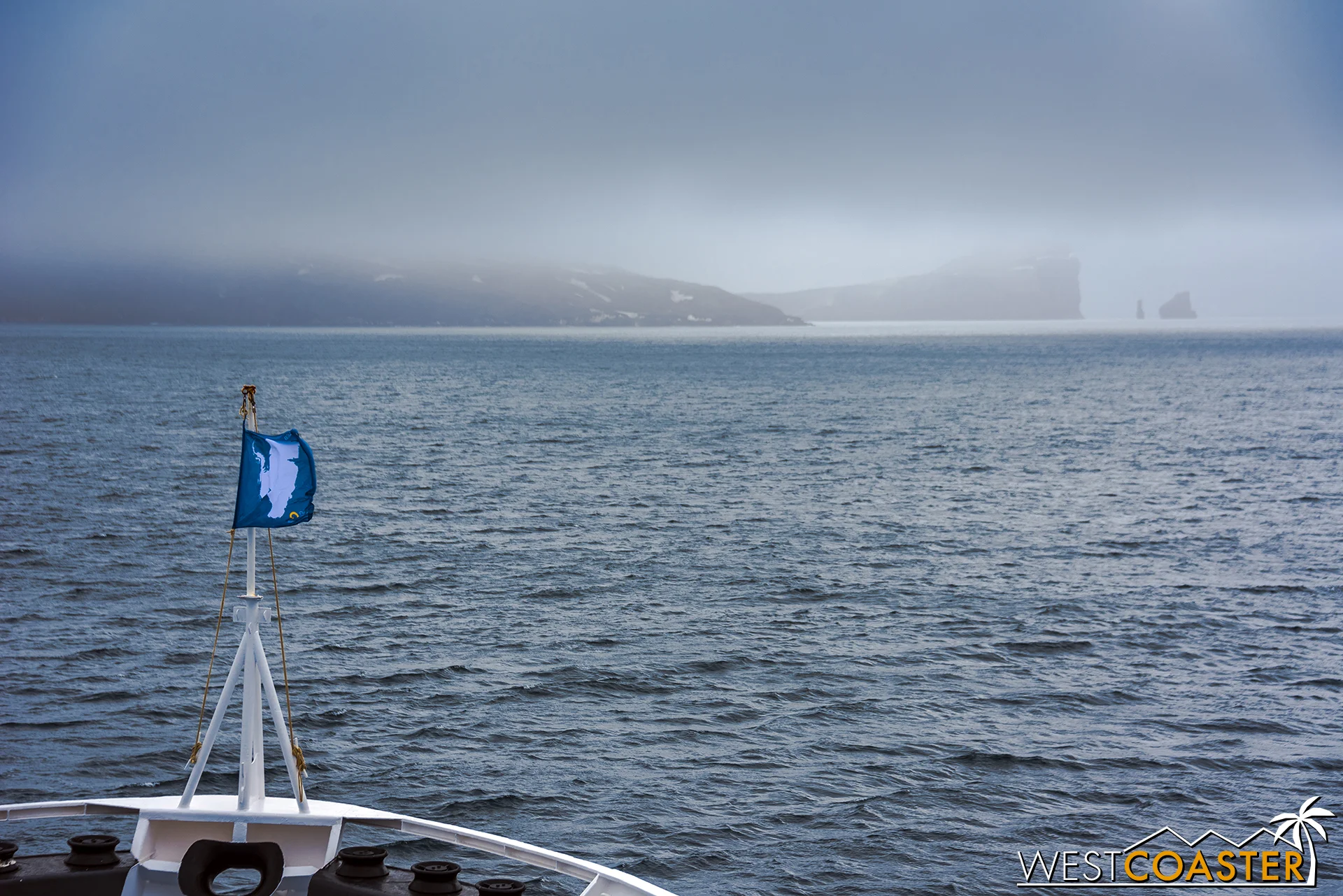 Cruising toward Deception Island.