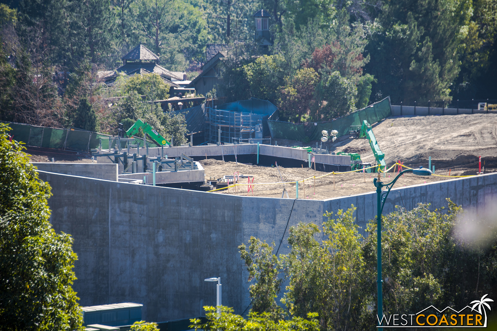 Dirt continues to be backfilled against this massive retaining wall that I used to think was part of another building. I suppose this is one way to keep some of the excavated dirt on site as opposed to trucking it out.