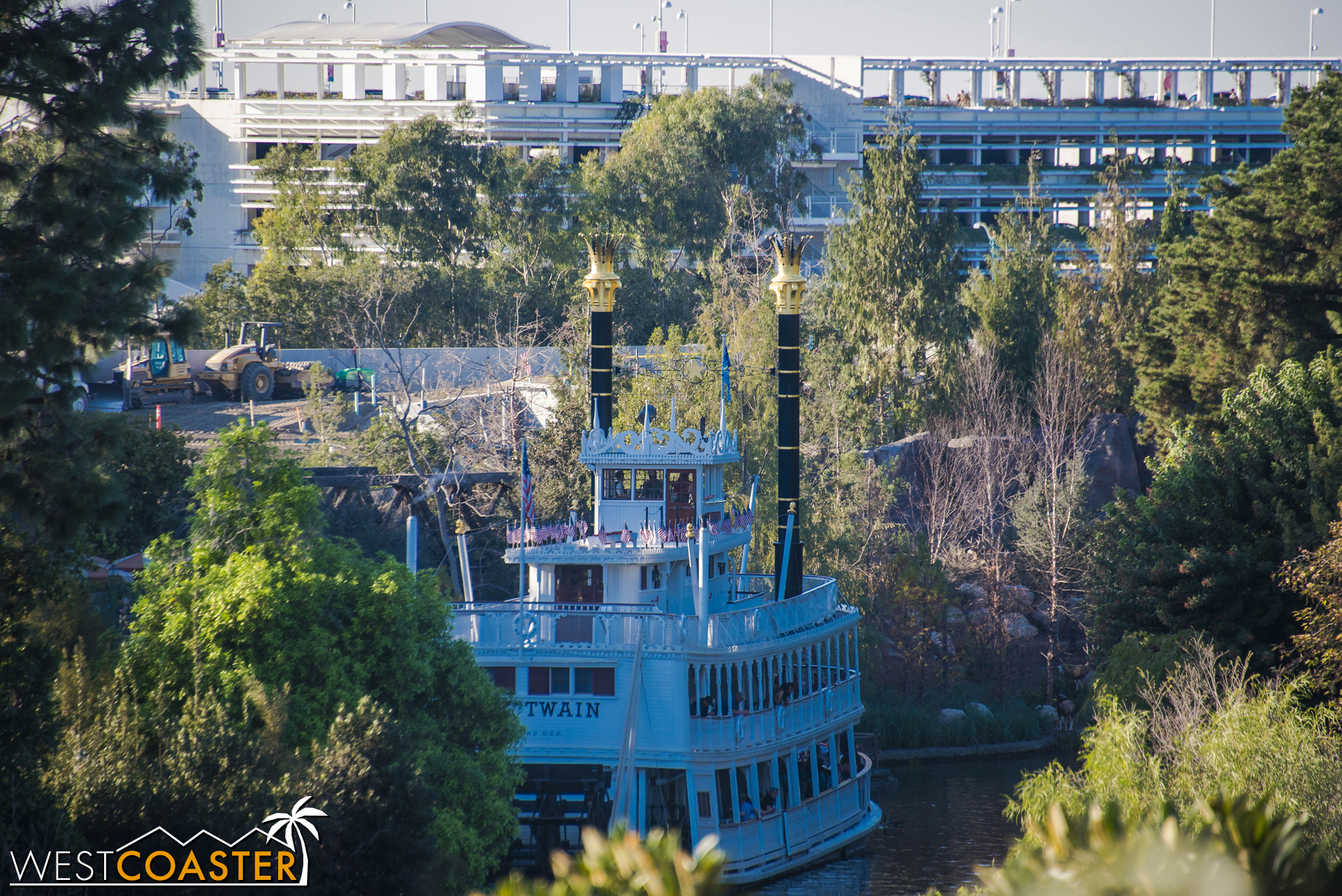 Over to the Critter Country side, you can see the dirt filling up against the retaining wall from a few photos ago.