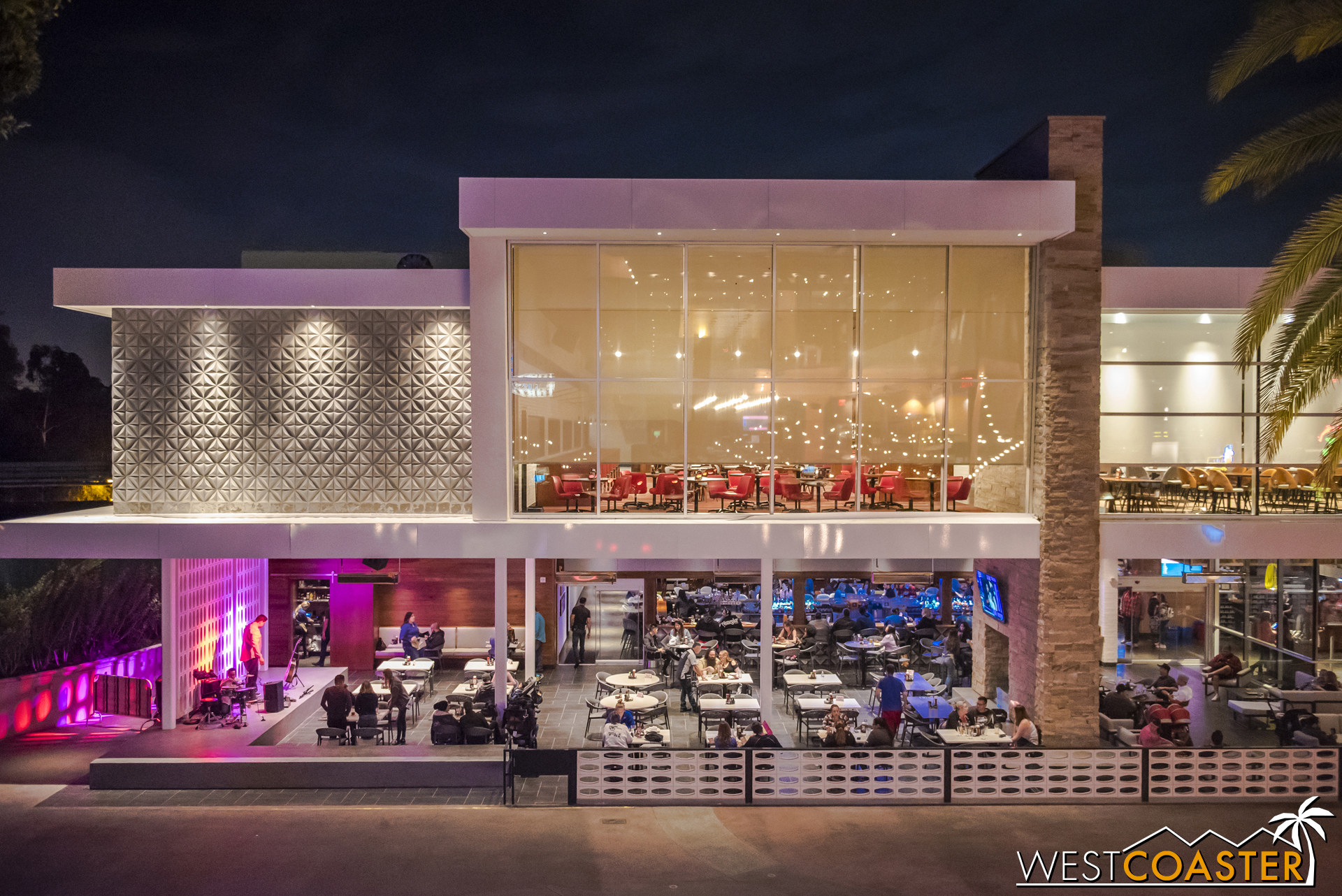  Looking at the facade from across the way, upstairs at Tortilla Jo's. 