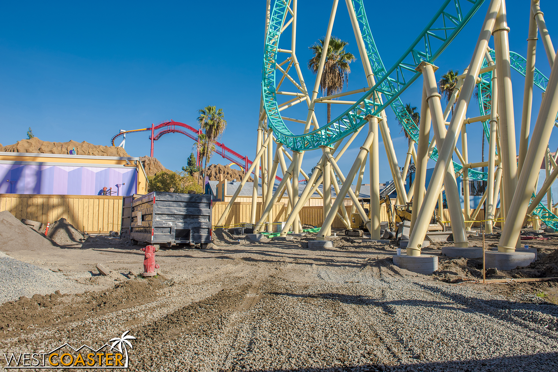  The site itself is still mostly dirt, so that will need to be beautified in the upcoming bit of time before the ride opens. 