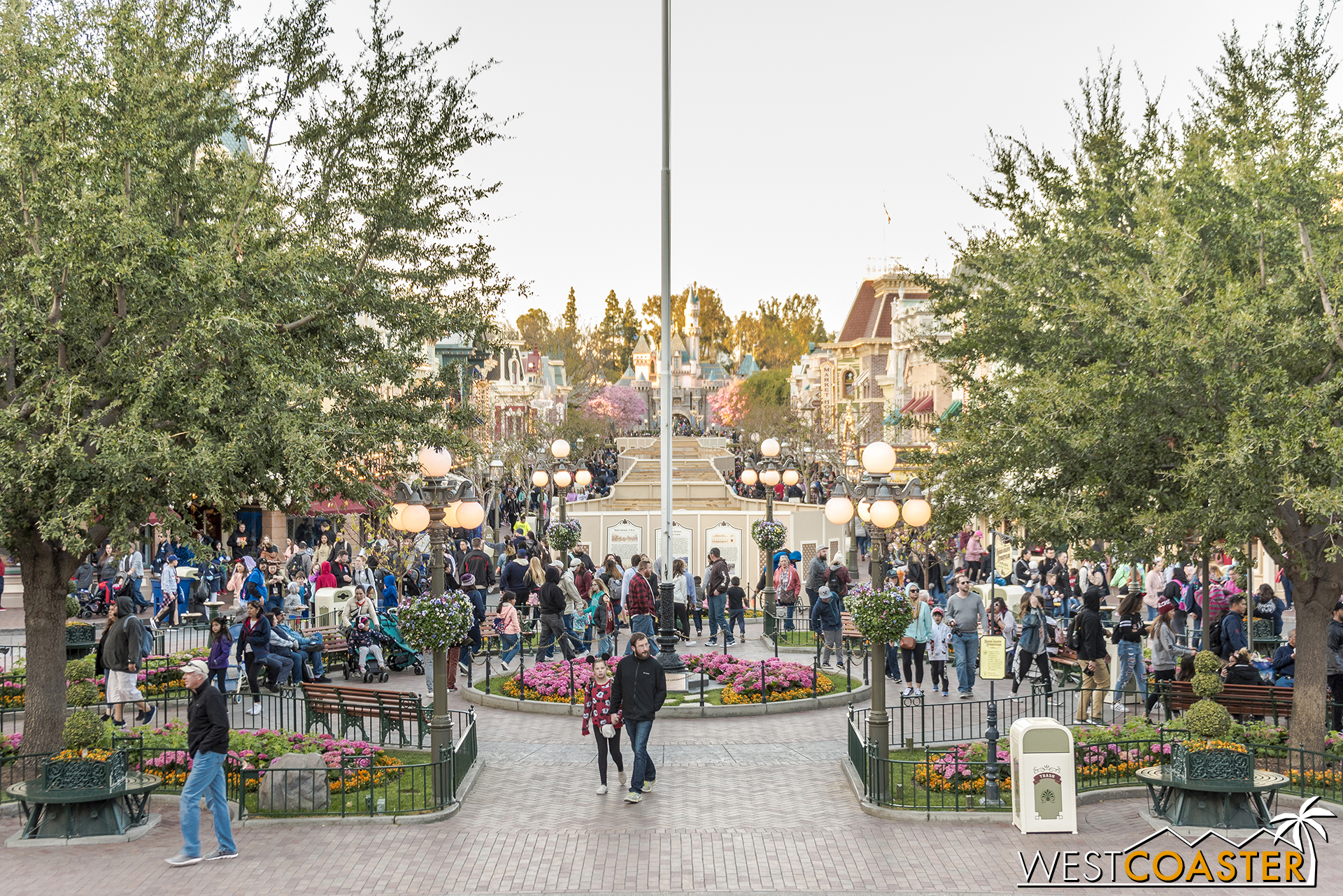 A lot of the work walls have come down at Main Street.