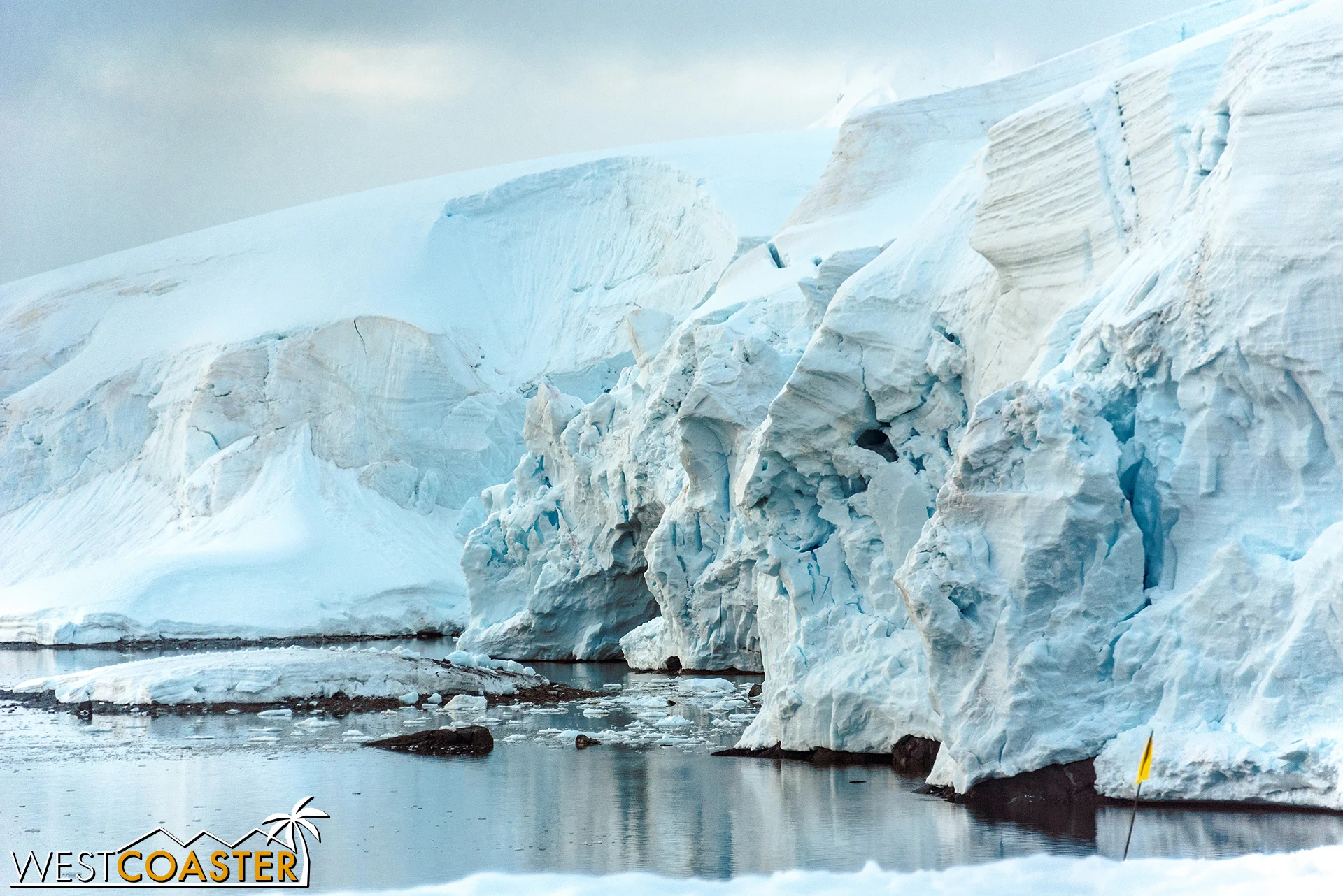 The textures showcase the constant motion of Antarctica.