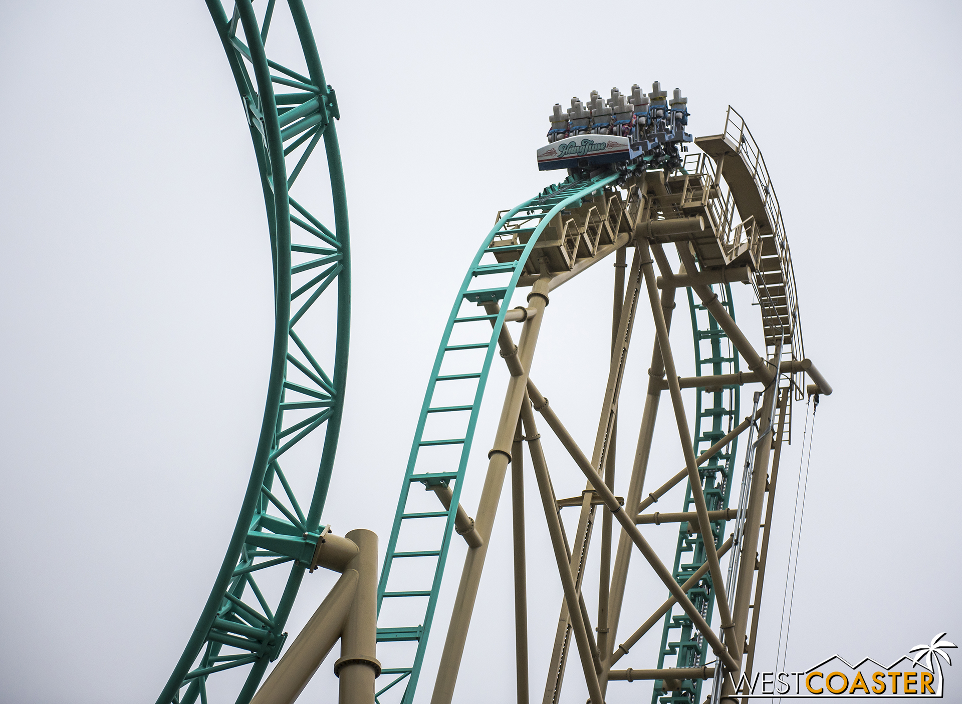 Coming down that first drop.