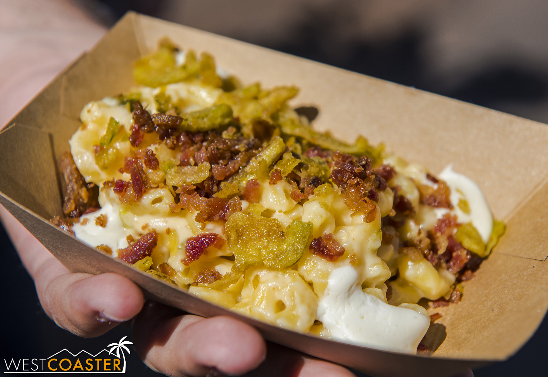 Jalapeño Popper Mac 'n' Cheese with Bacon @ Peppers Cali-Ente  Savory, hearty, with a small pop of spice. This is creamy goodness and much better than their Bacon Mac 'n' Cheese from last year but not as good as the OMG-wow French Onion Mac 'n' Chee
