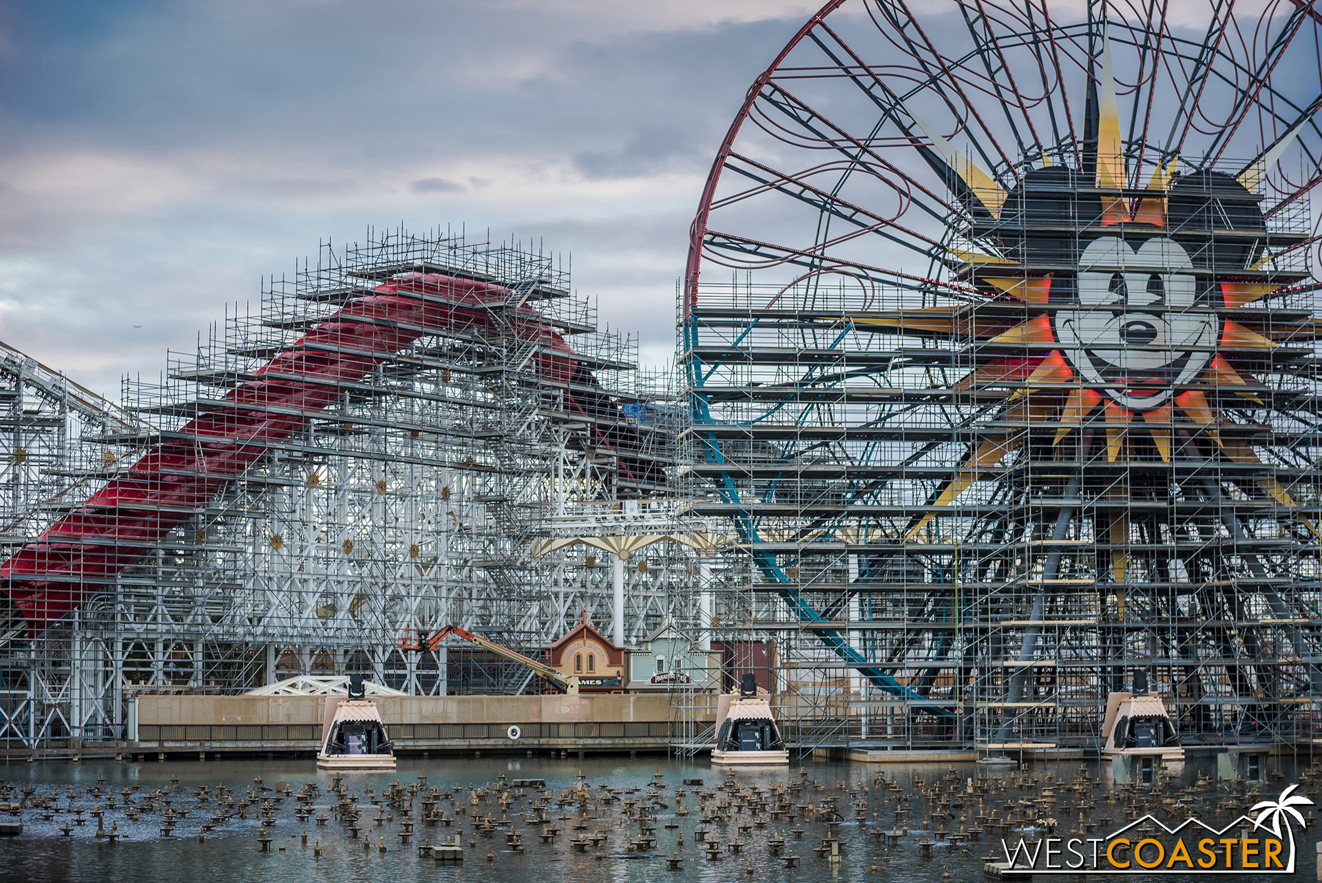  The first of the old California Screamin' "scream tunnels" has been fully enclosed. 