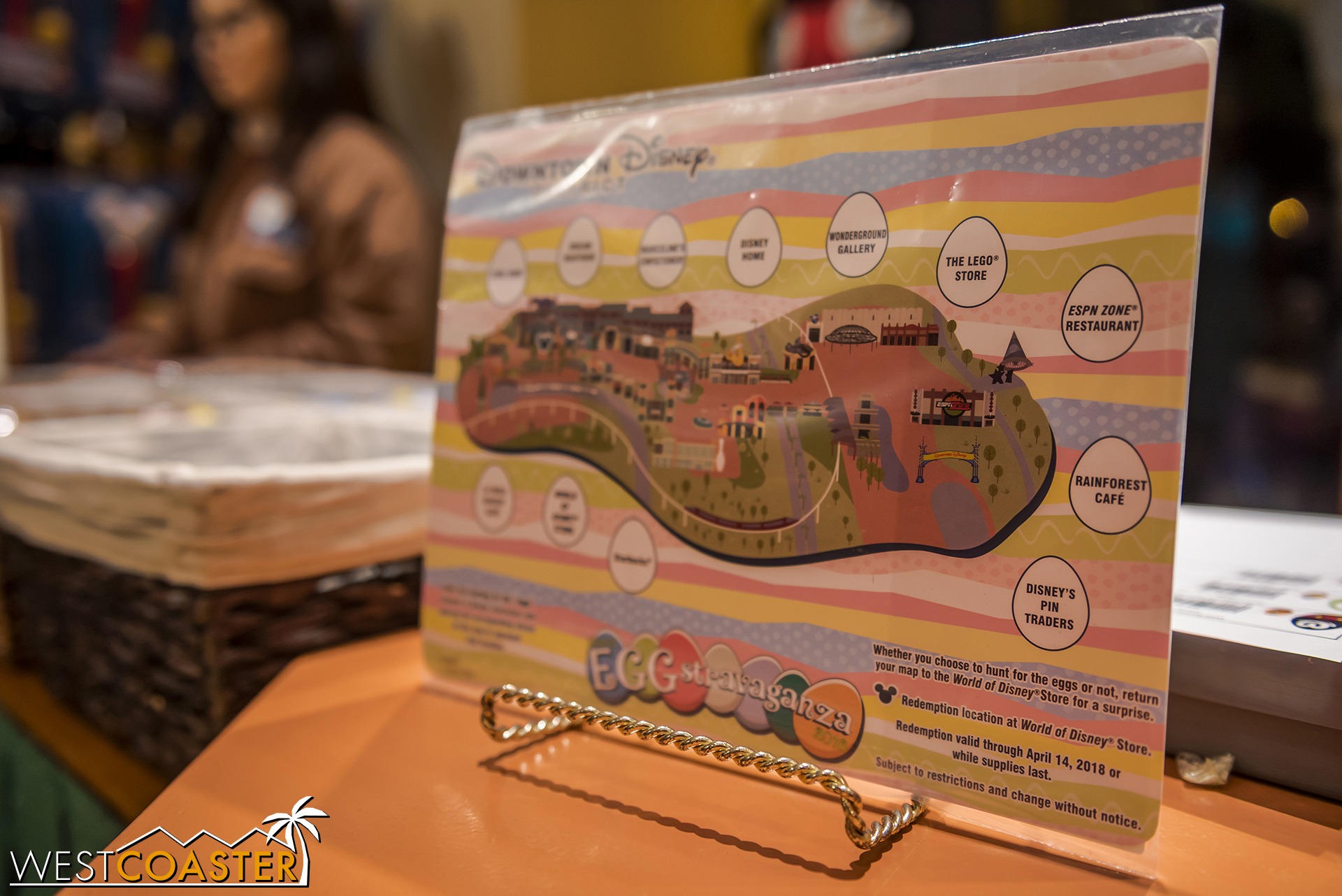  Oh, and right now, the Easter Egg-stravaganza is back at the Disneyland Resort.&nbsp; You can go on an Easter egg hunt in both parks and Downtown Disney!&nbsp; There's a different card for each.&nbsp; Find the eggs (or even don't) and come back to r