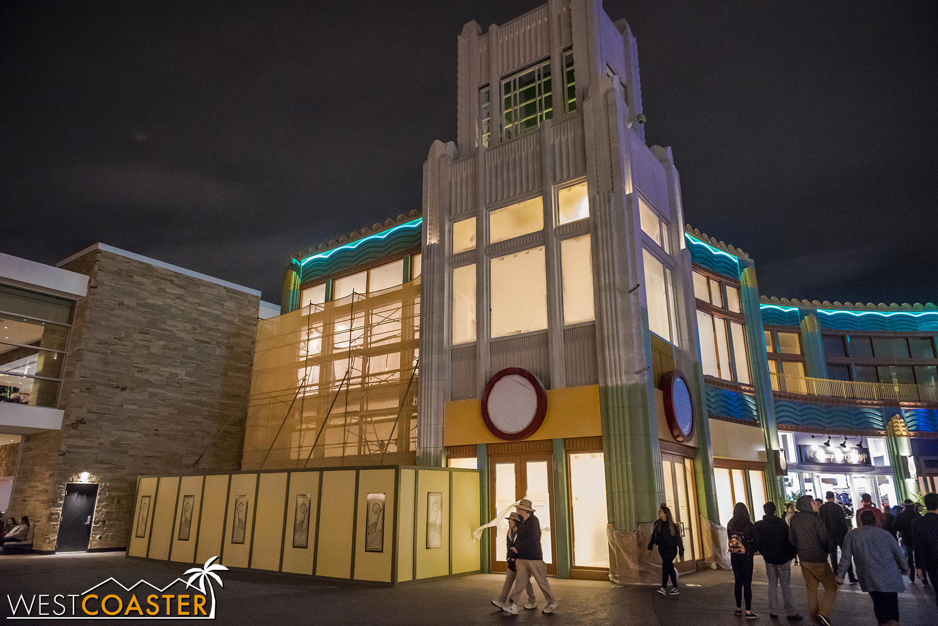  The exterior of Black Tap is being primed for a new paint job. 