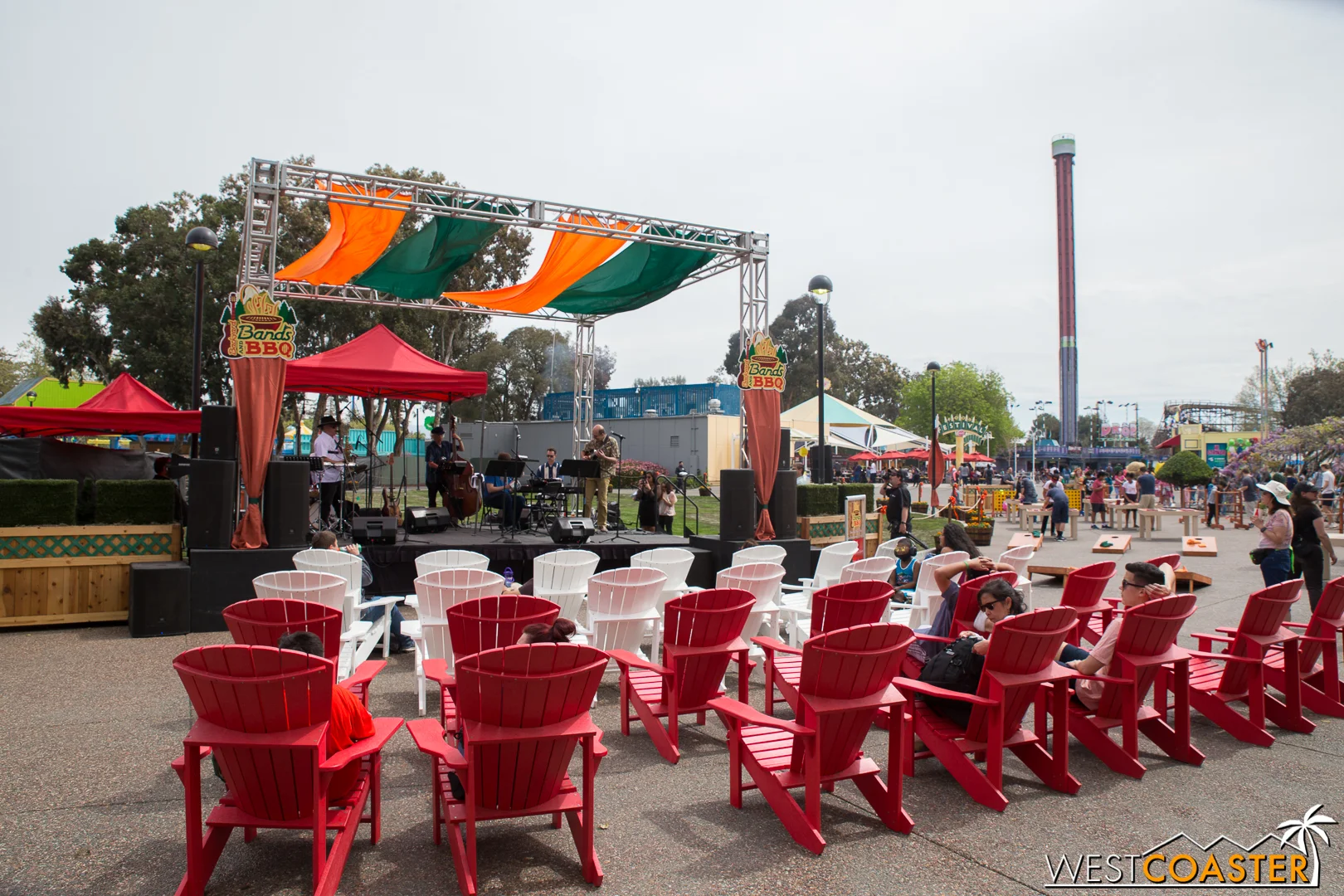 So the Backyard Bands and BBQ is a new spring break activation they're toying with. It's a fu little respite for the local SouthBay crowds to come check out, and really well done for a small budget experience. 
