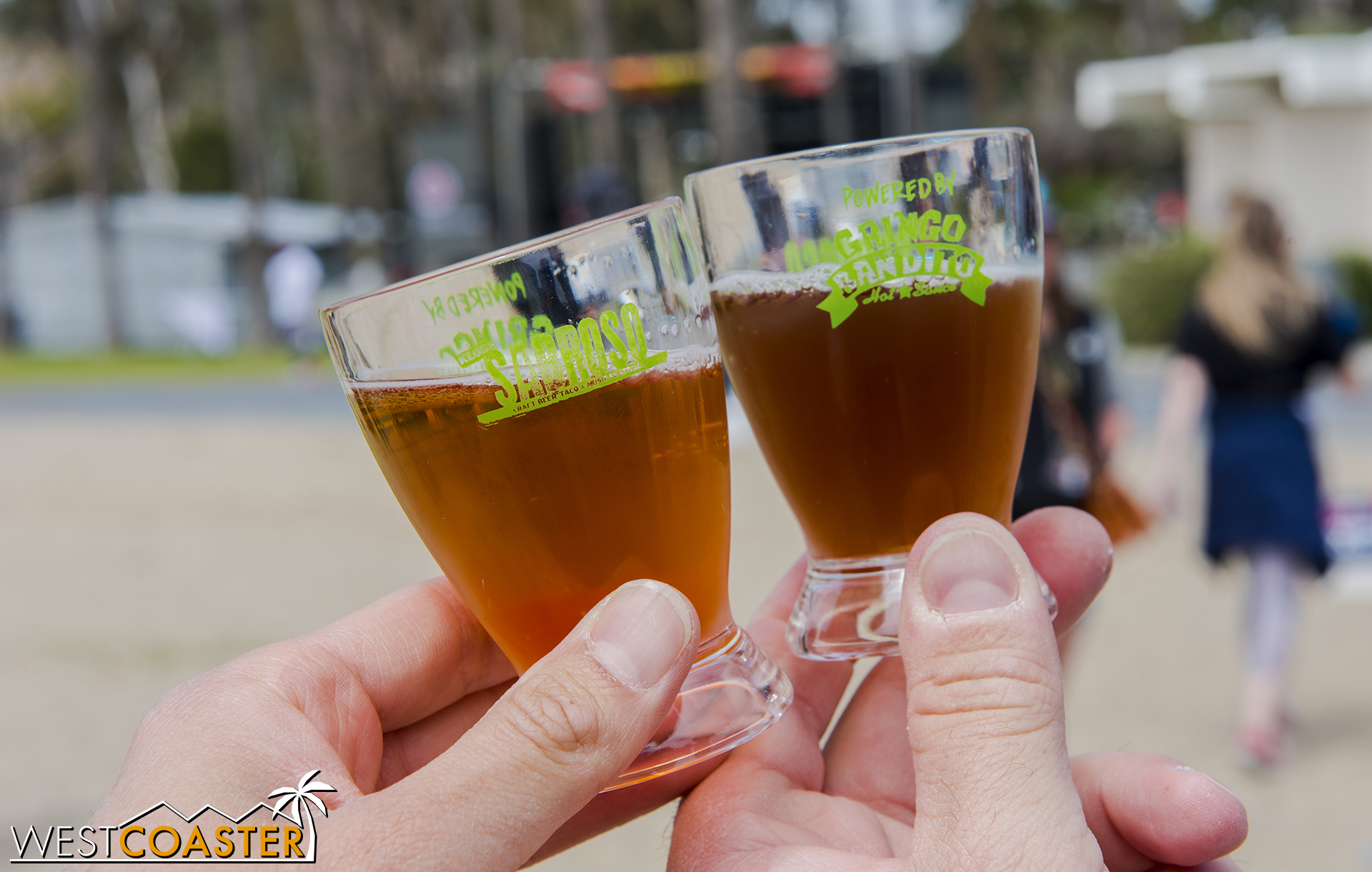  Tasting glasses were once again offered, complimentary, to all paying guests. 