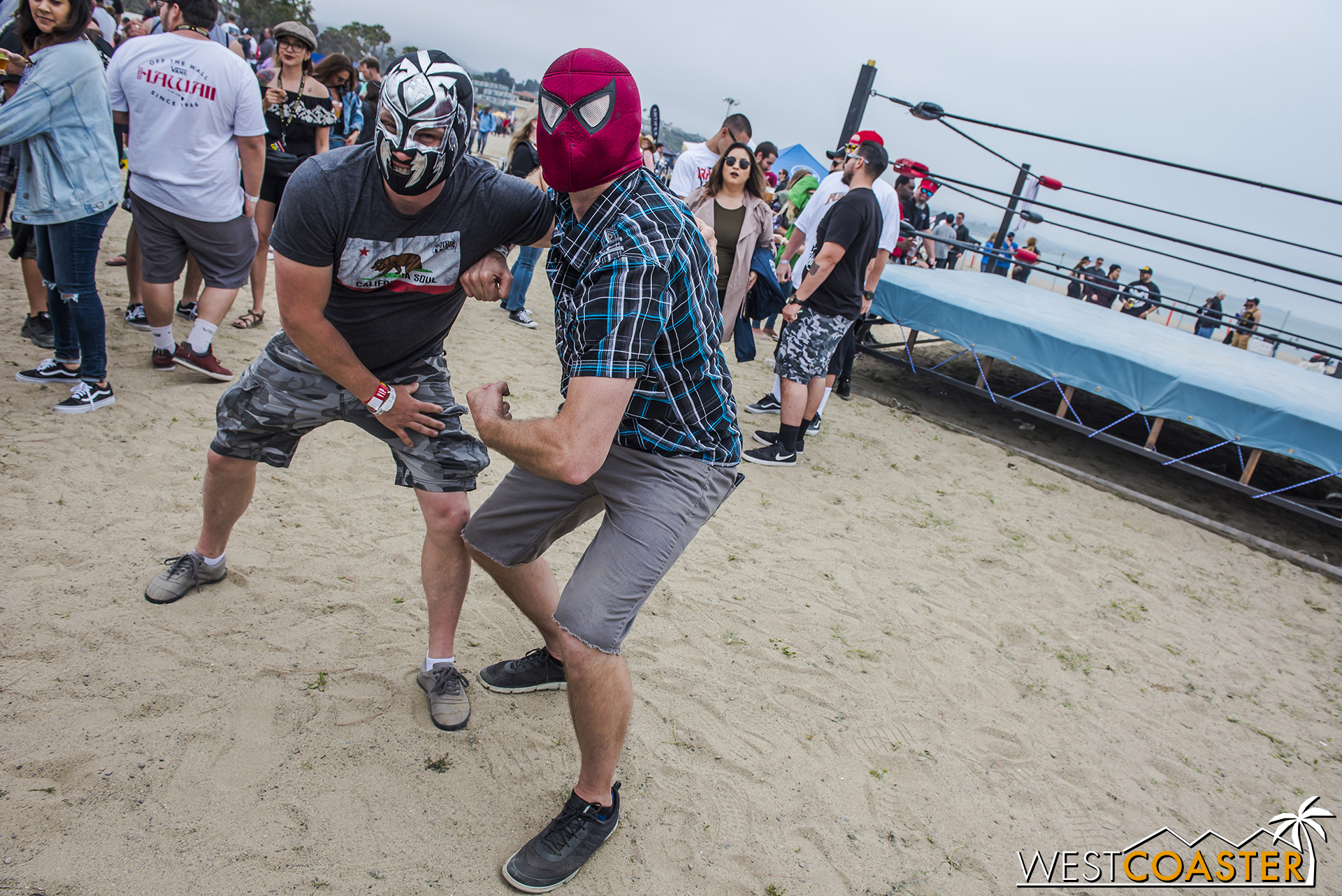 And a few lucha libre fans.