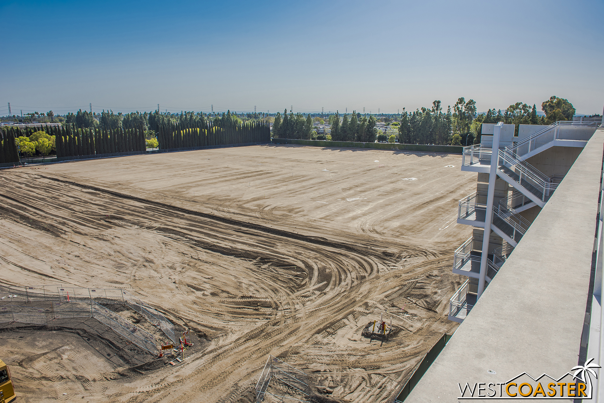  Grading continues over at the "Pinocchio" Parking Structure (or "Pinocchio and Friends," as one reader suggested, or even "Mickey and Friends and Friends," as another offered). 