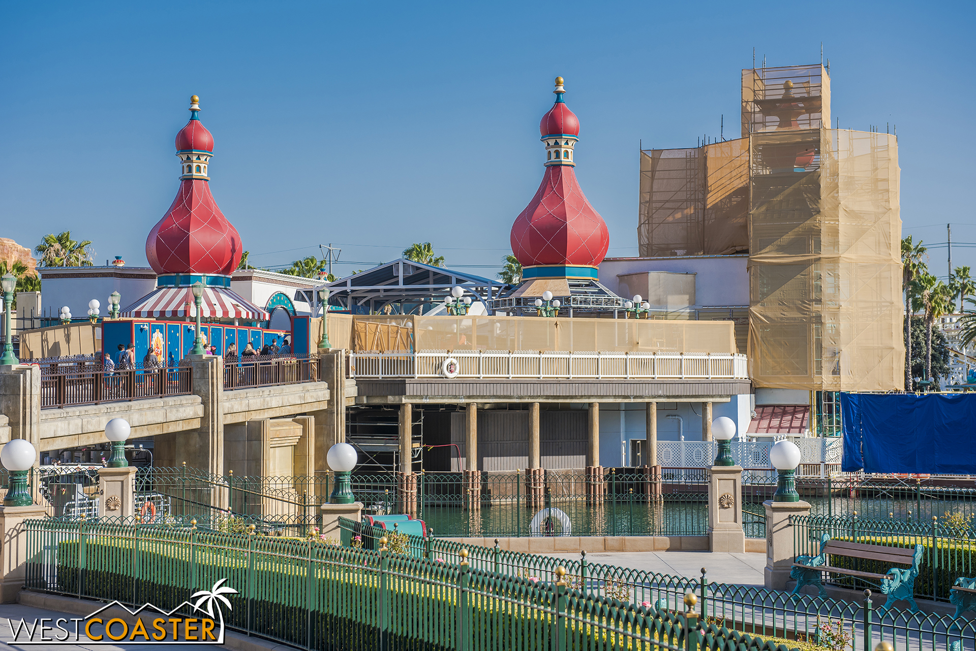  We'll close out with Pixar Pier progress. 