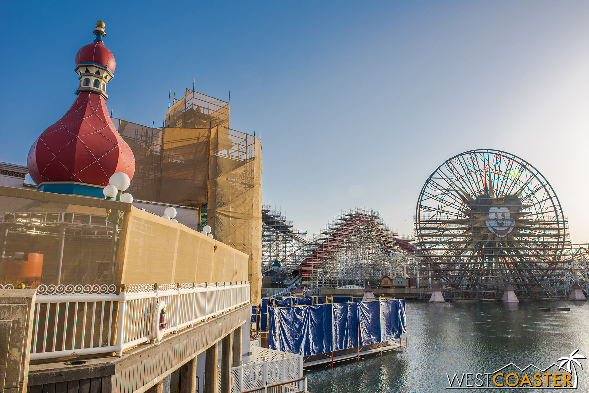  And the former Ariel's Grotto continues getting repainted. 