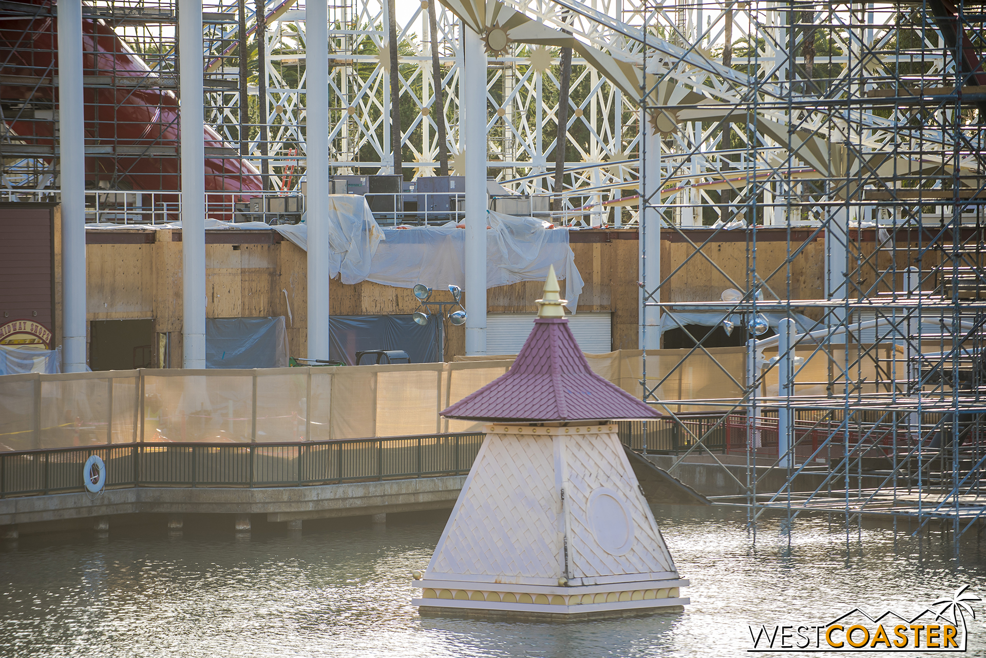  But the facades that had retained the carnival seaside park aesthetic have been removed and will be replaced by something that will better fit with the unchanged facades. 