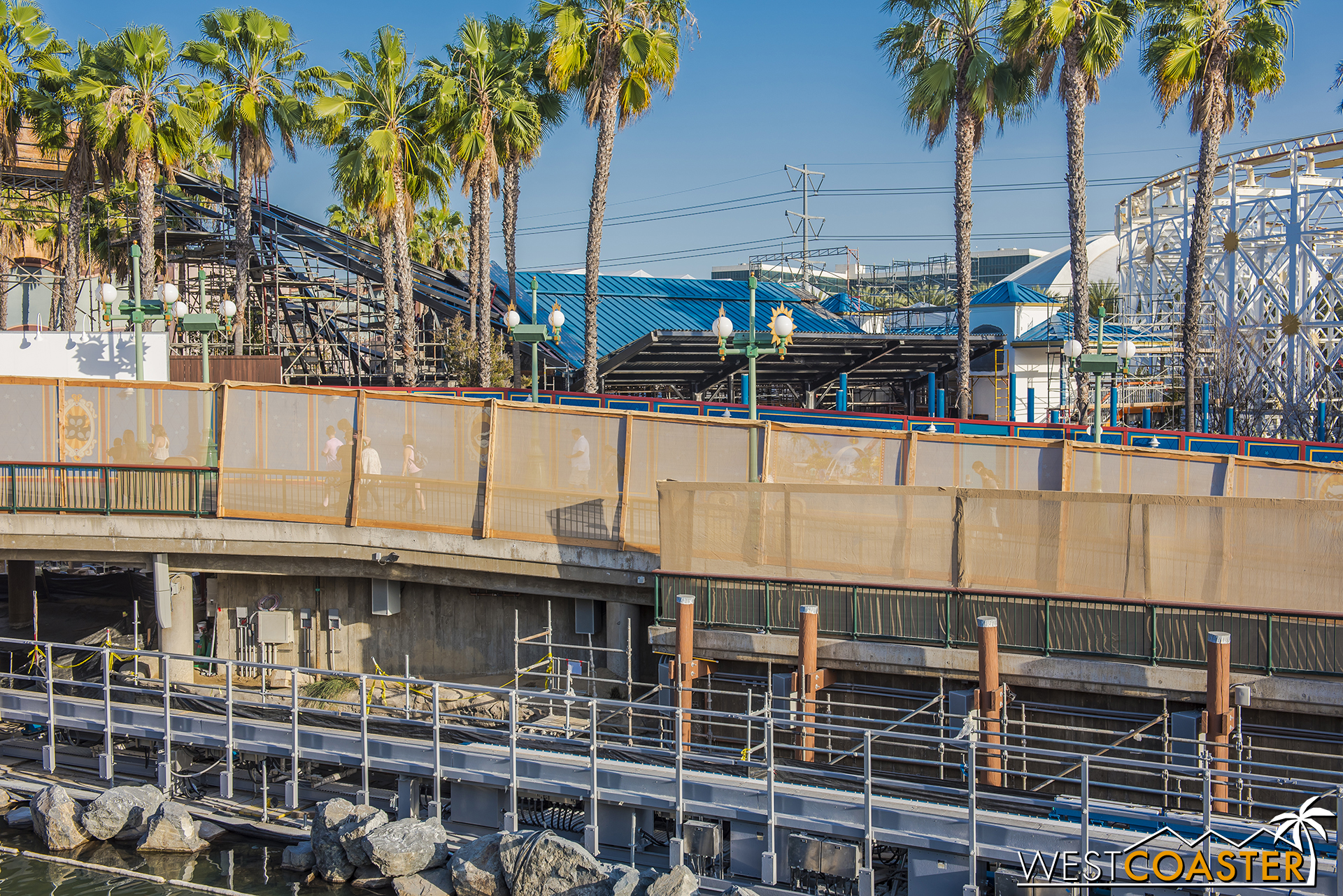  The sweeping roof overhang addition is progressing quickly. 