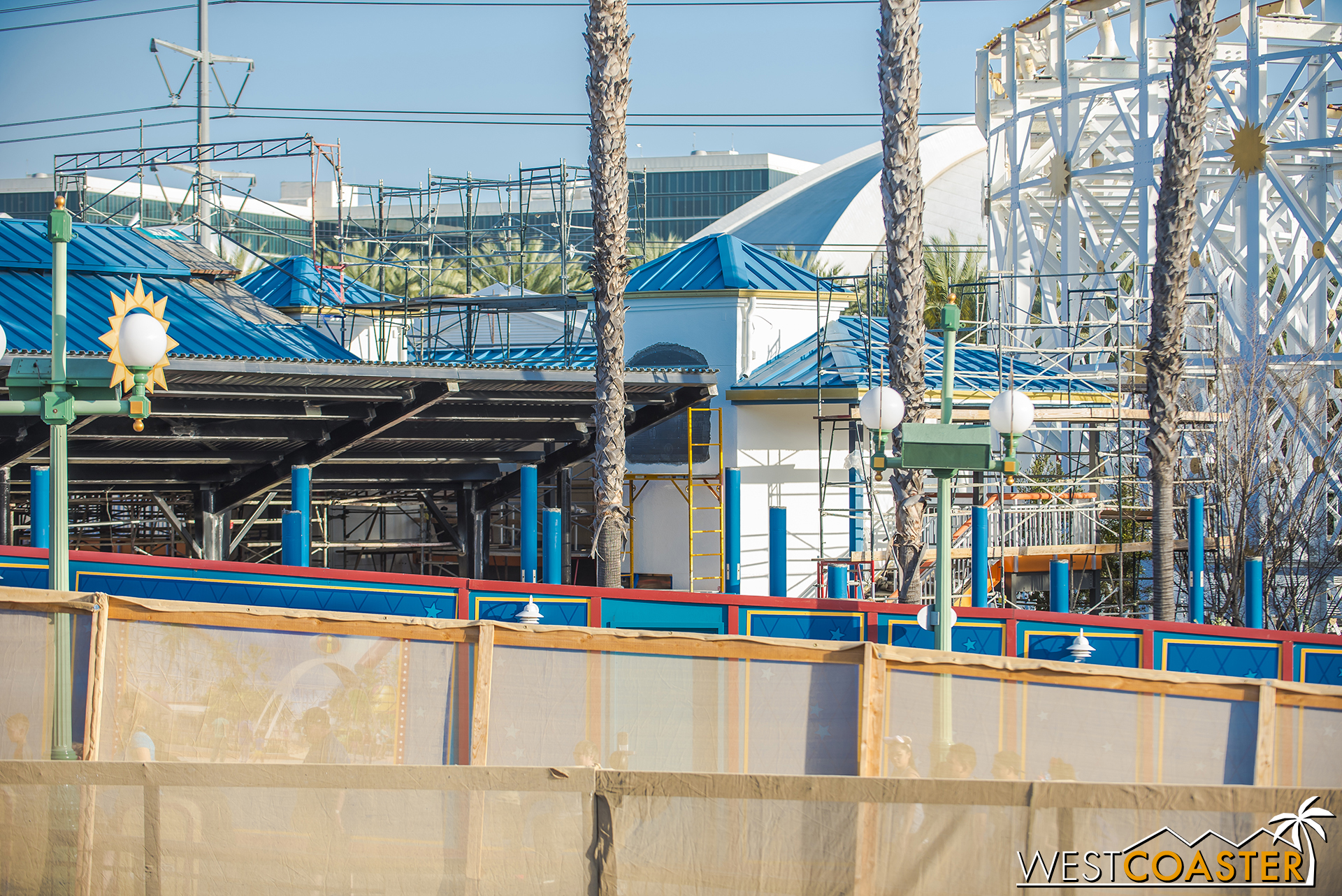  Looking toward the elevator tower. 