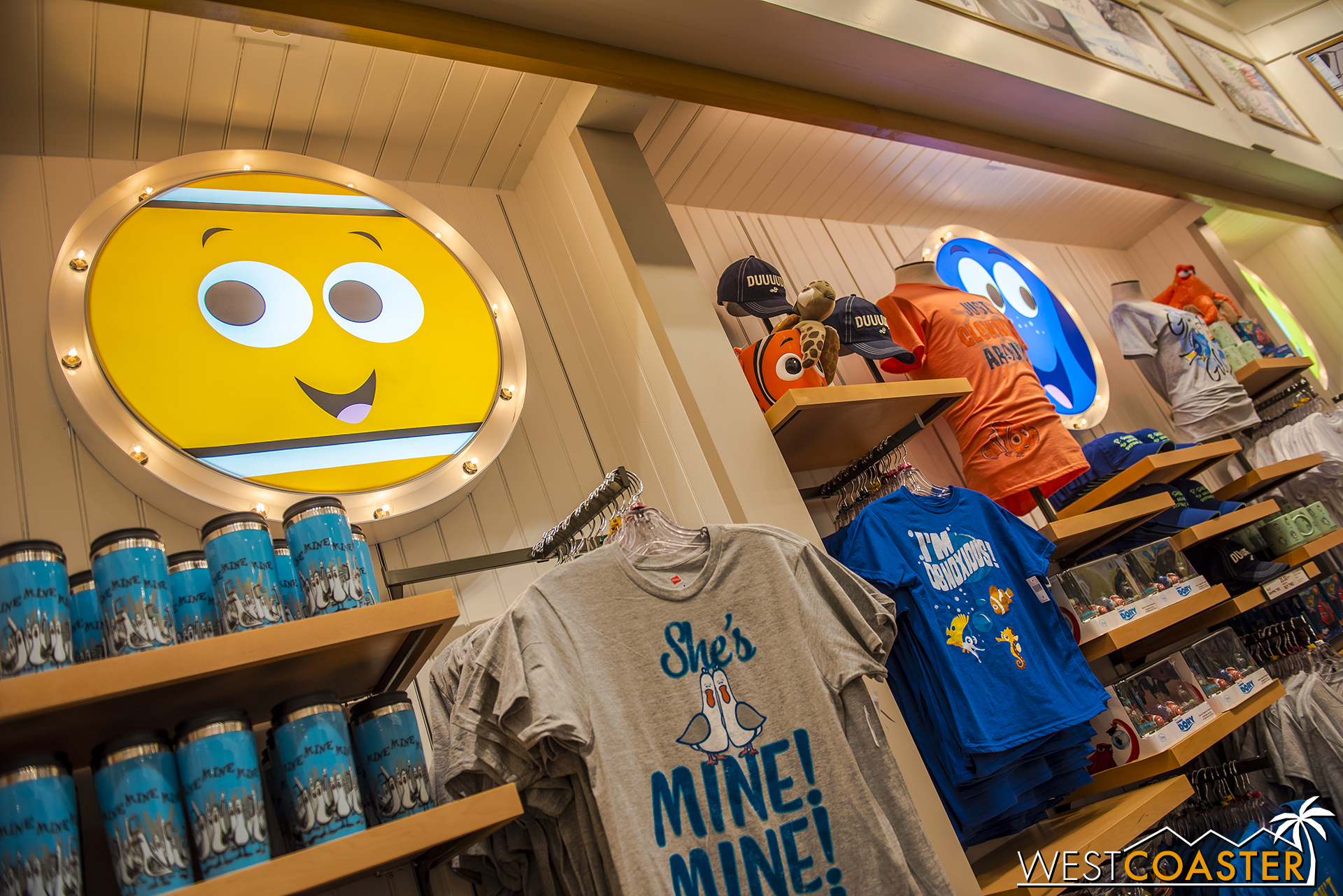  The store has been done up to offer all sorts of Pixar paraphernalia.   