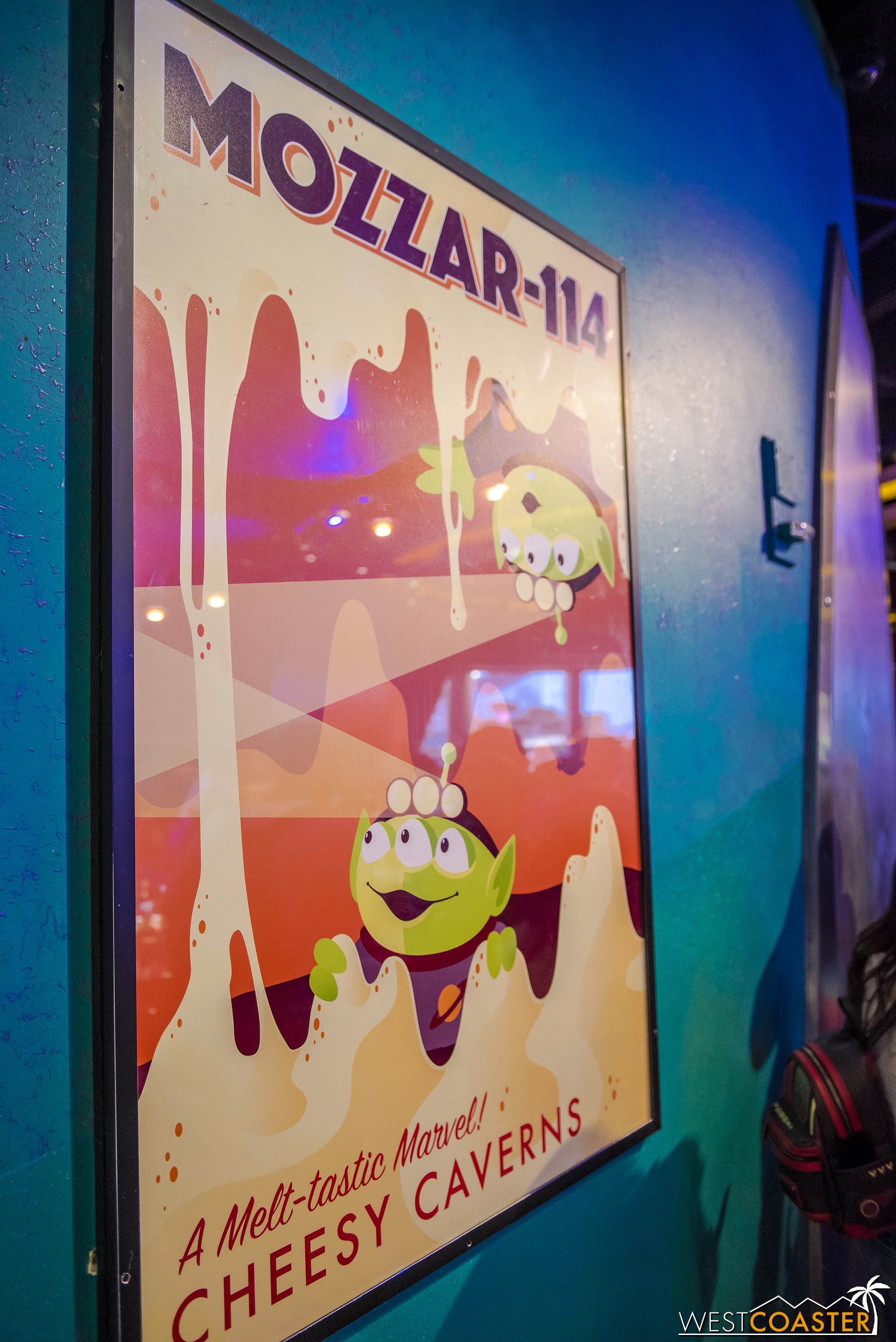  The rest of the interiors features plenty of posters with food-themed LGM planets from the Toy Story universe. 