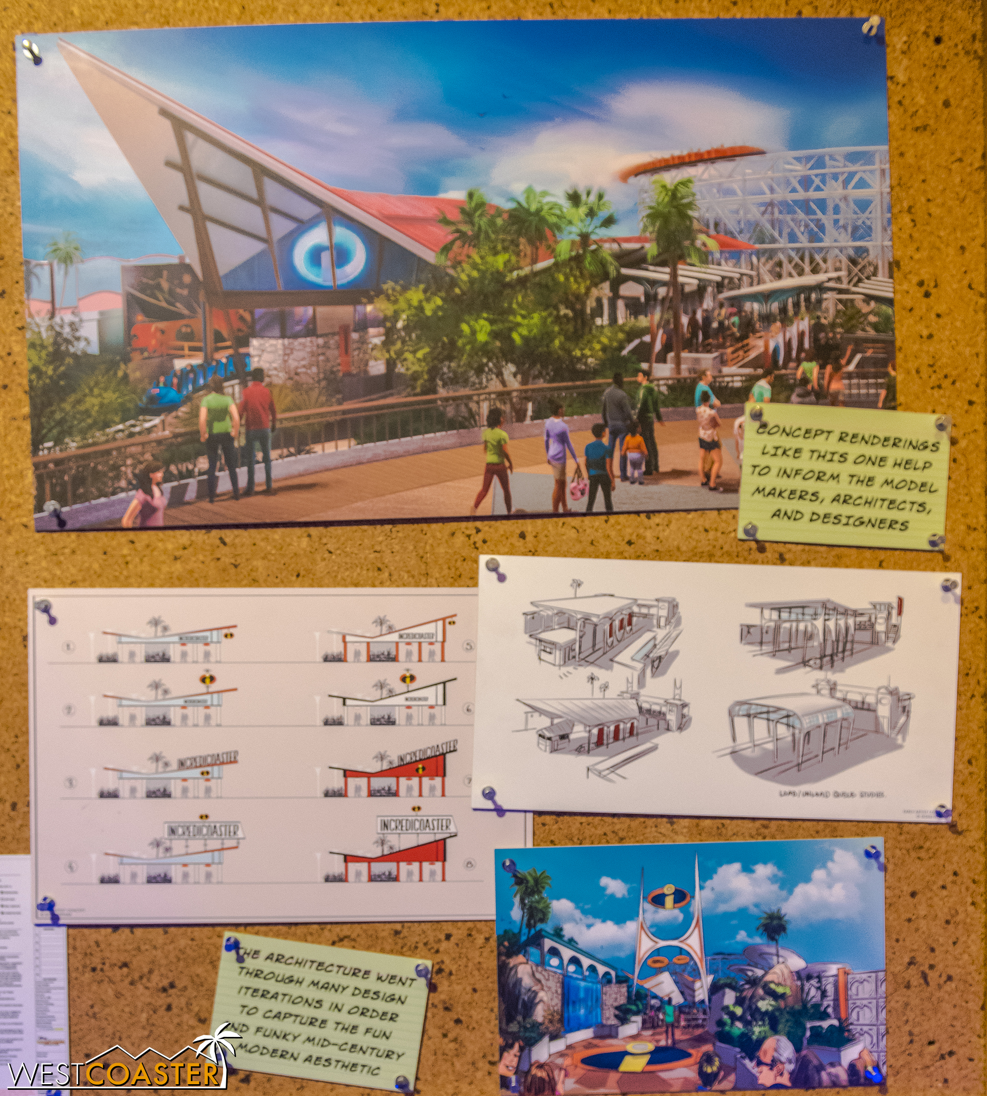  Some studies of the remodeled Incredicoaster station.  