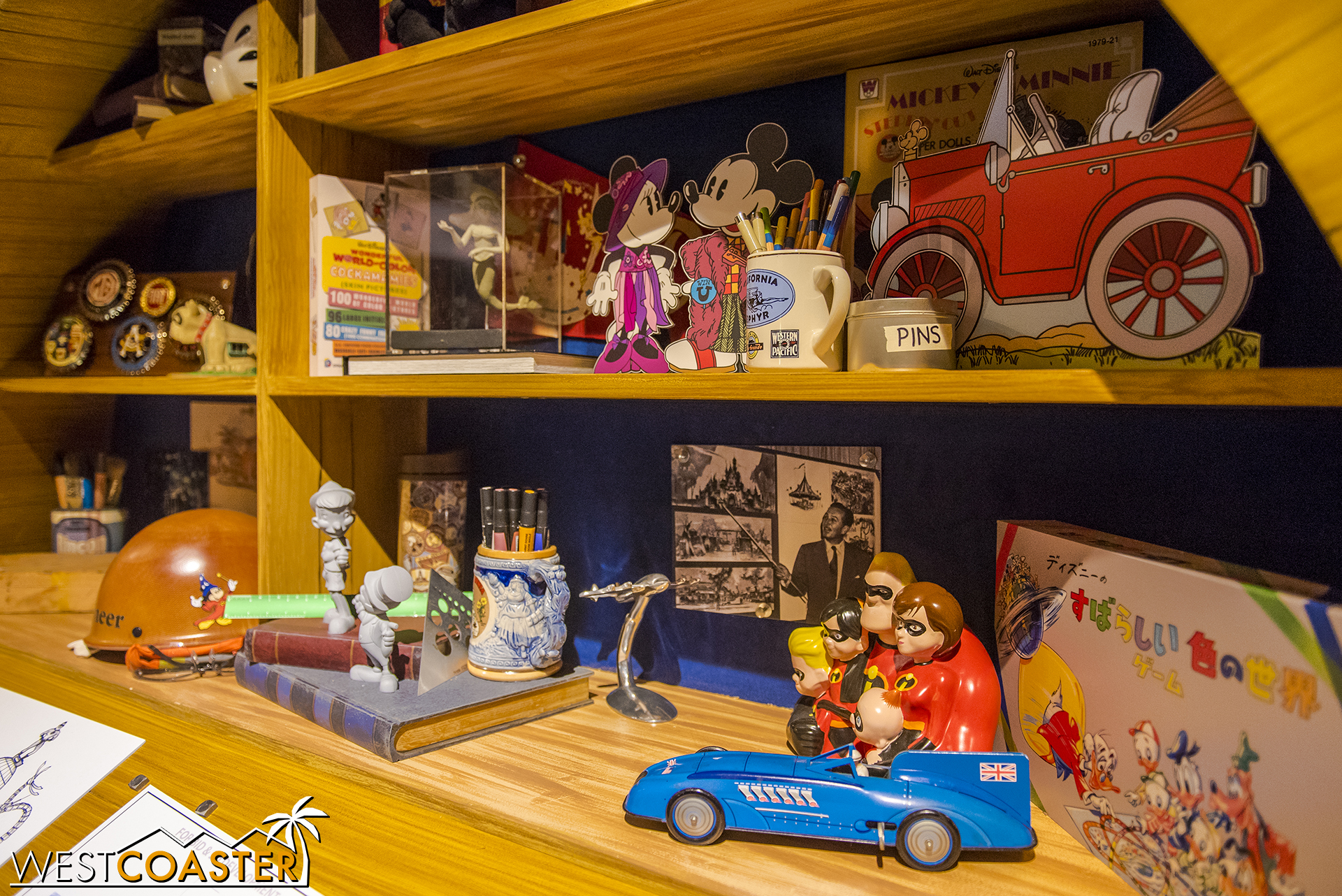 The back shelf has also been given a bit of “Pixar-ization” too. 