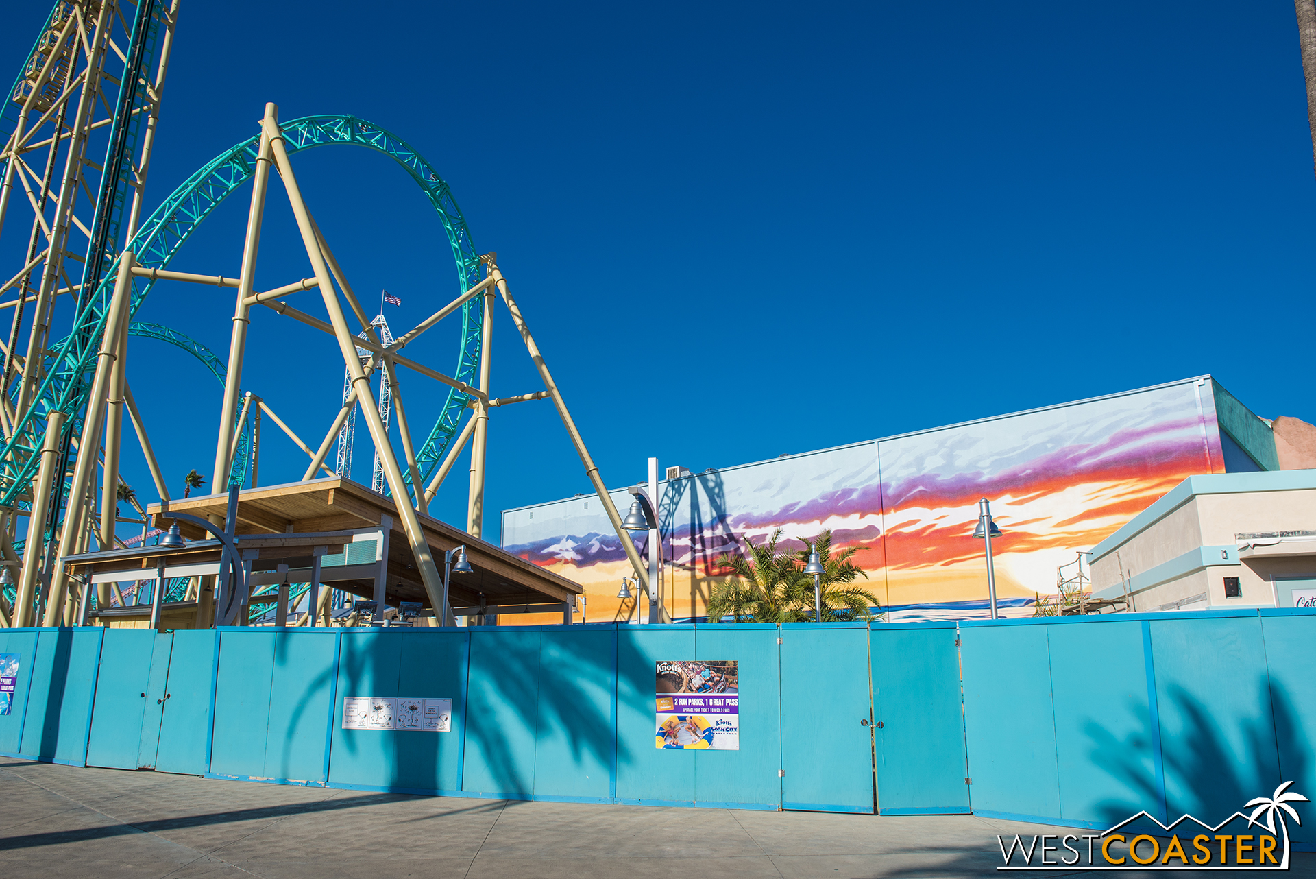  The new mural they recently painted will provide a nice backdrop for the ride. 