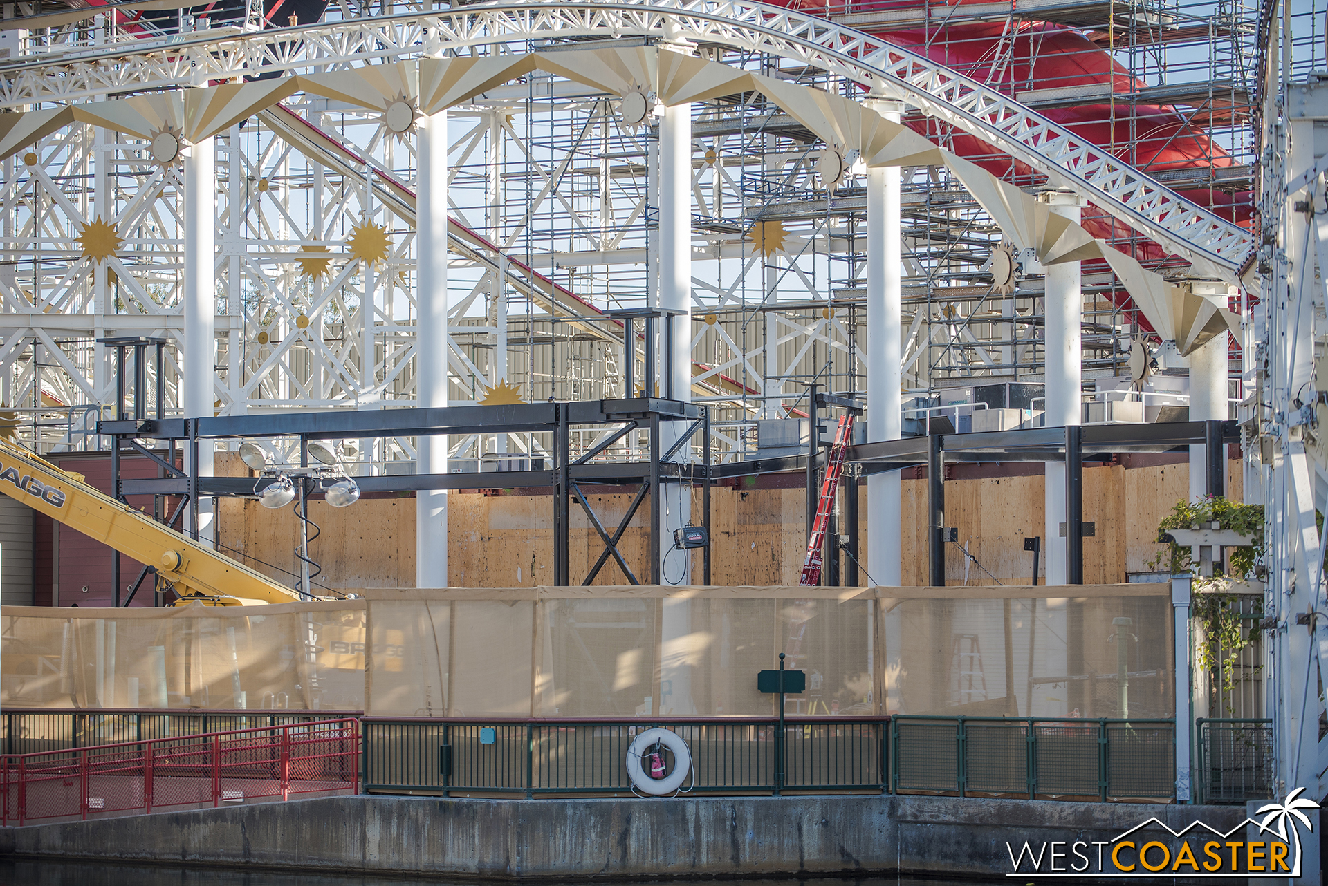  They’re adding new steel structure as part of the facade enhancements. 