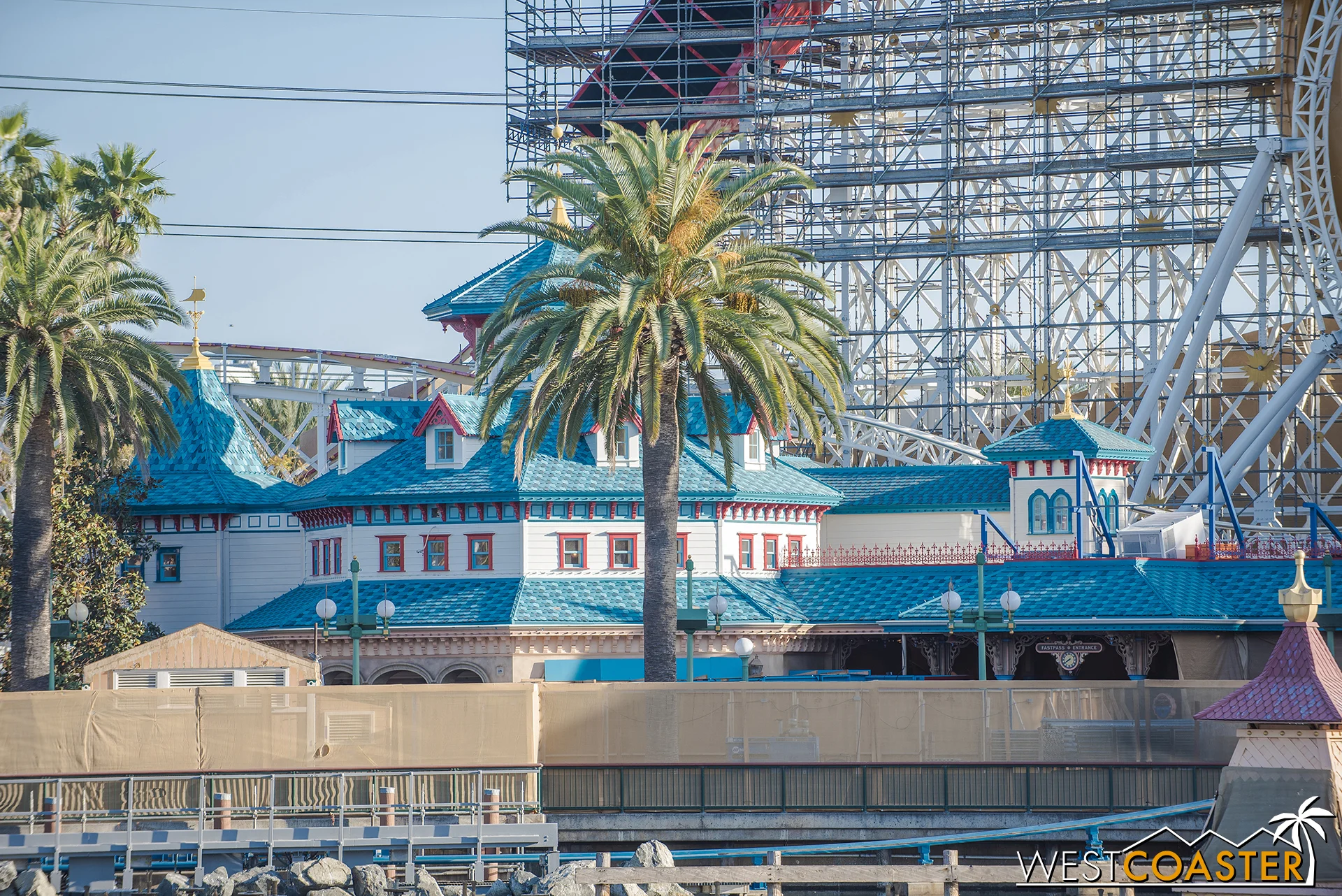 The roller coaster was actually testing earlier last week too!