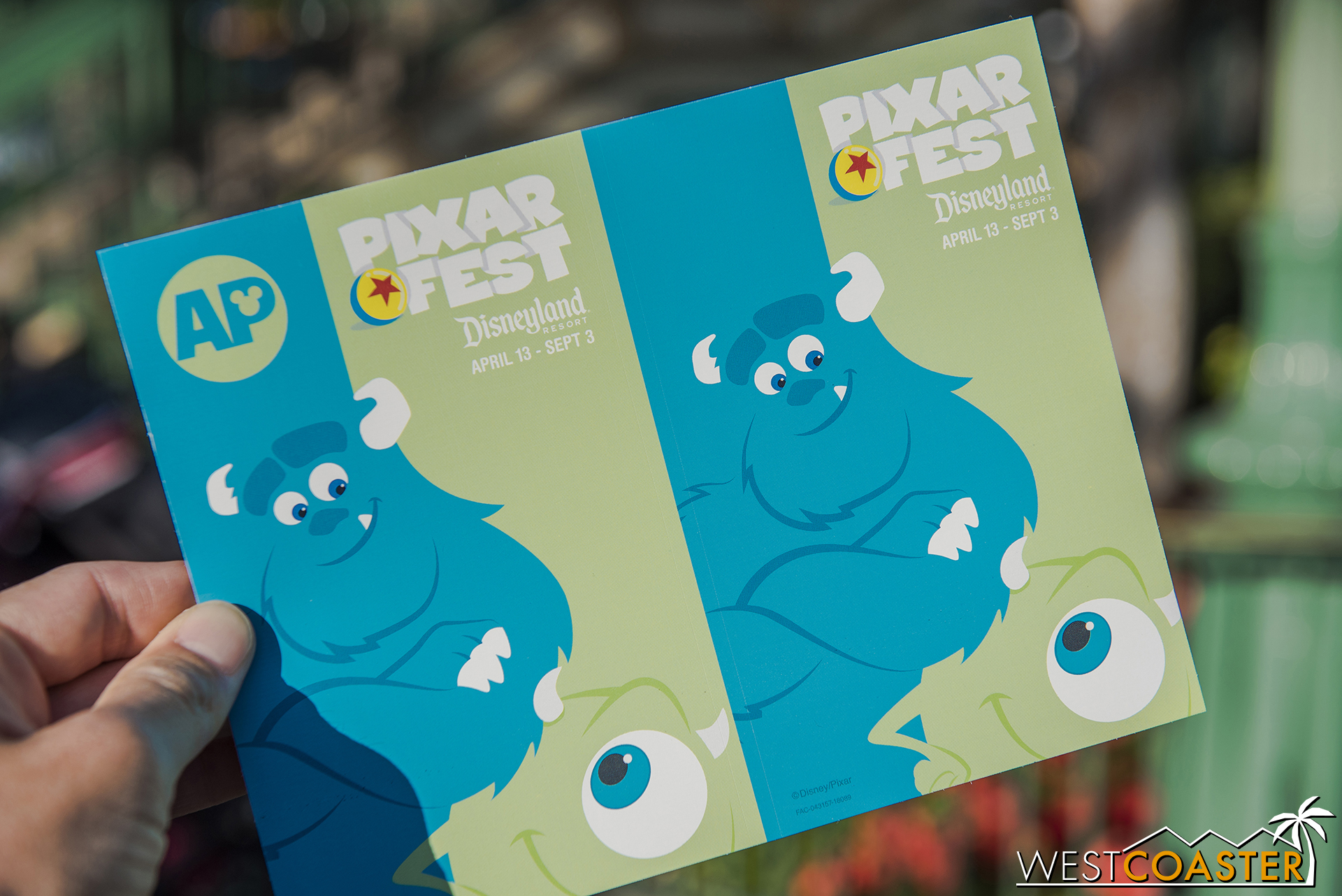  A new decal for Annual Passholders was unveiled last Friday for Pixar Fest.  The decal changes every two weeks throughout the summer. 