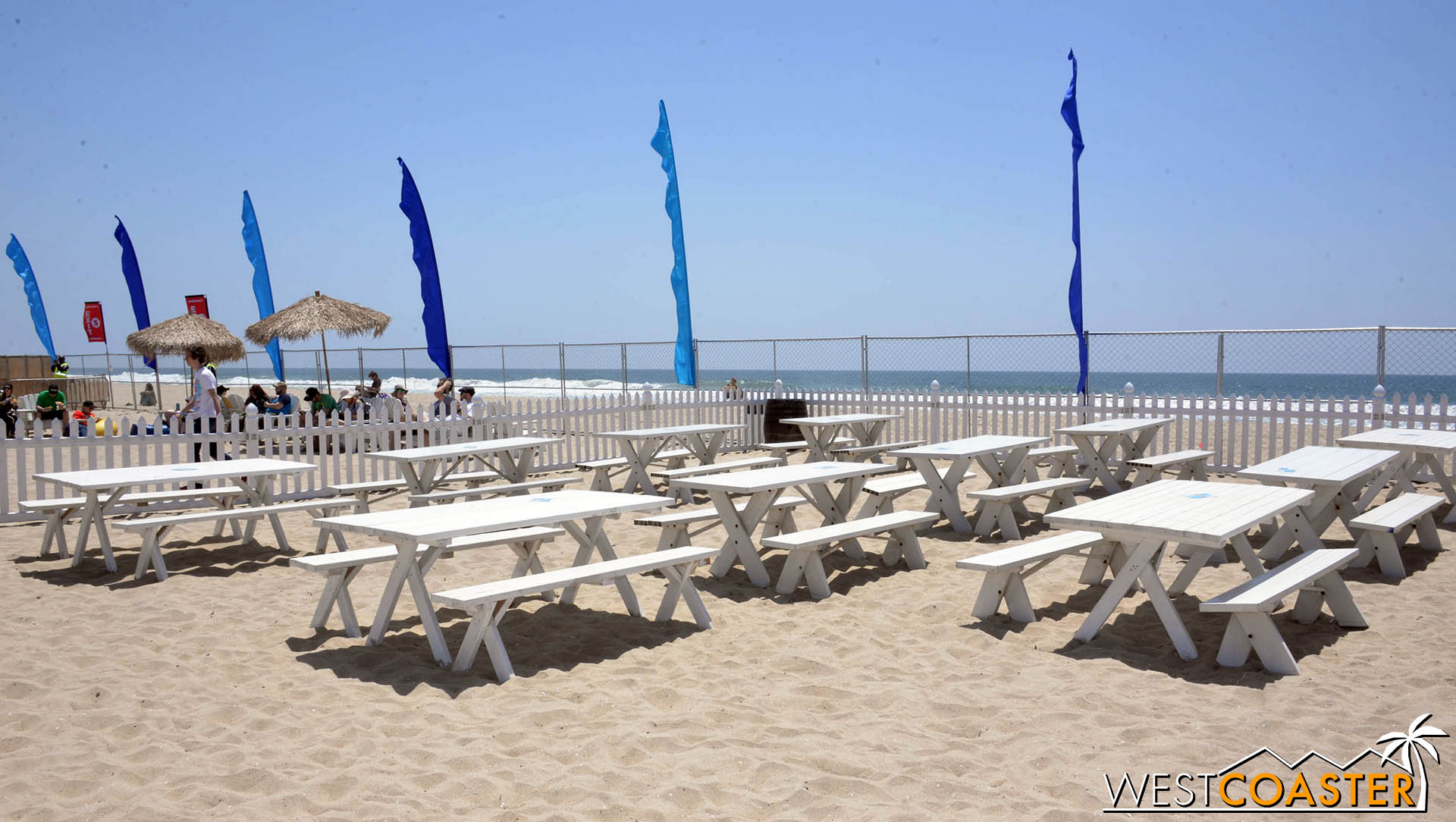  Actual picnic tables were relatively minimal.  It would have been nice to have more horizontal surfaces for eating. 