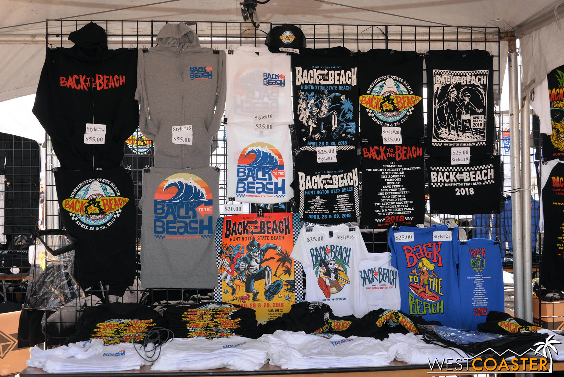 Plenty of merchandise on sale.