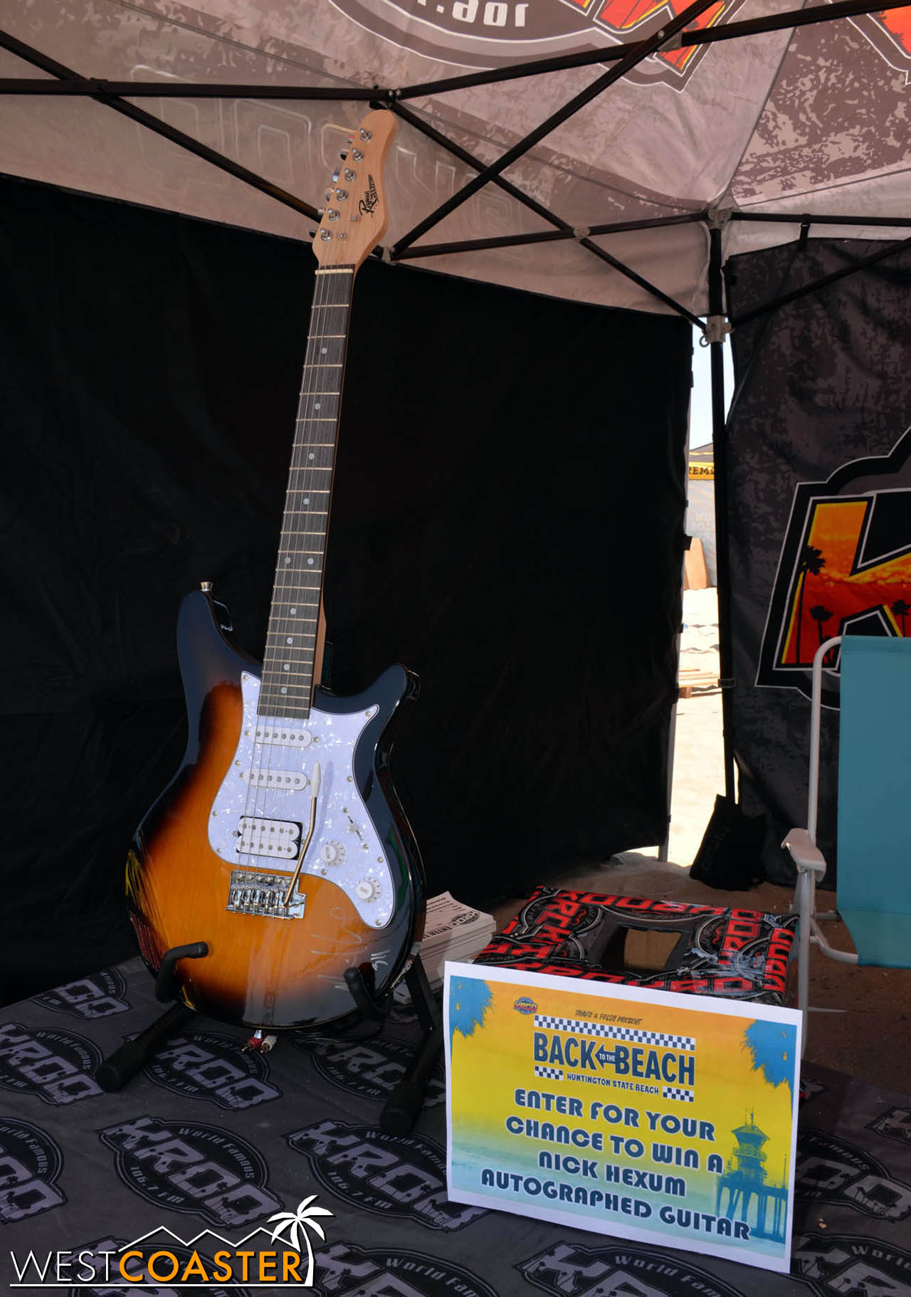 You could win a guitar in a raffle.
