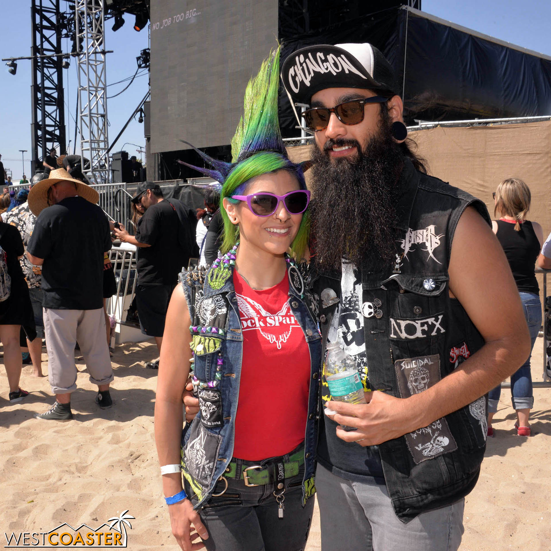 People of all styles and literal colors, proud to rock out and have a blast.