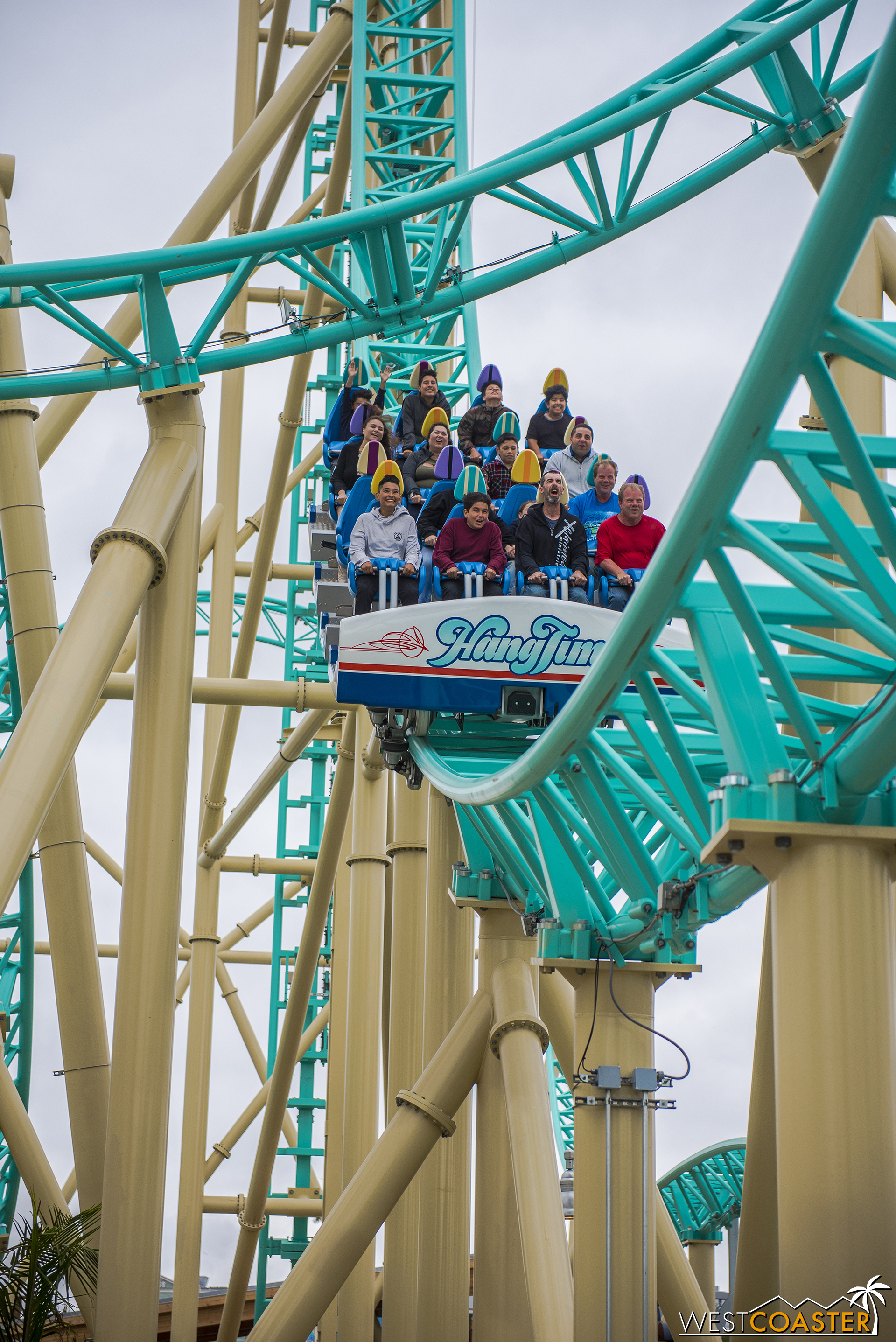  We’ll jump around the coaster.  Here’s the bottom of the first drop again. 