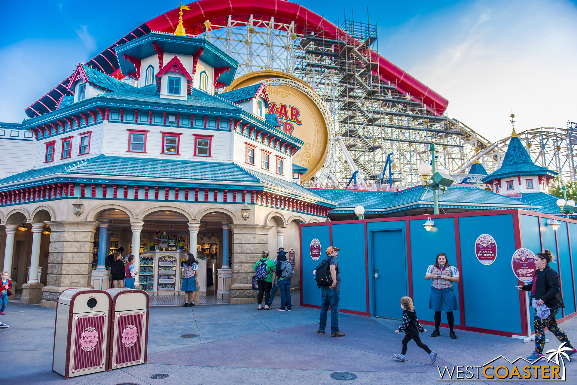 Lets take some close-up looks at the Midway Mania facades that have been uncovered now.