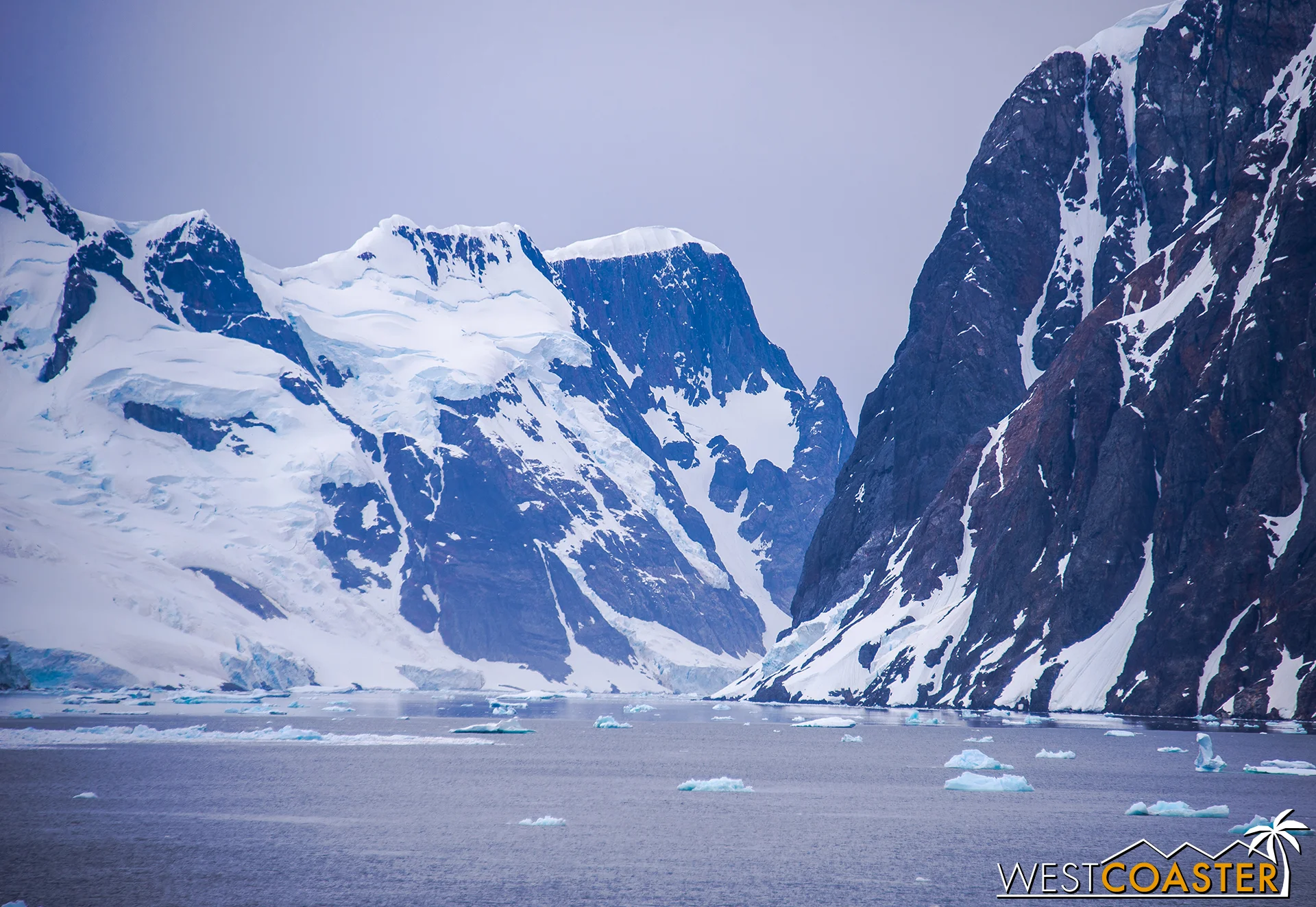 Looking southward into the channel, the passage appears to be blocked--or at least impossibly narrow.