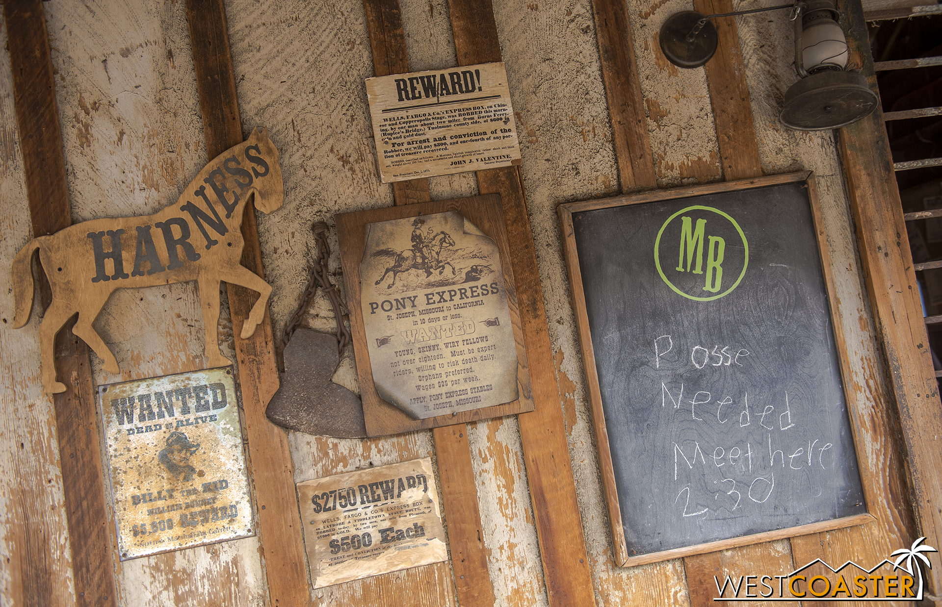  Signs and details everywhere set the ambiance for the Ghost Town Alive! environment. 