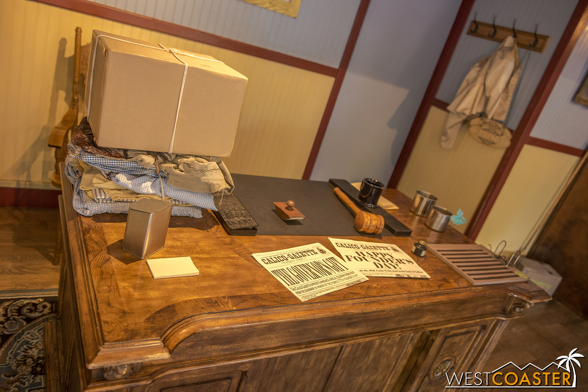  Guests can come in and interact with various Calico officials or take a look at some newly arrived artifacts. 