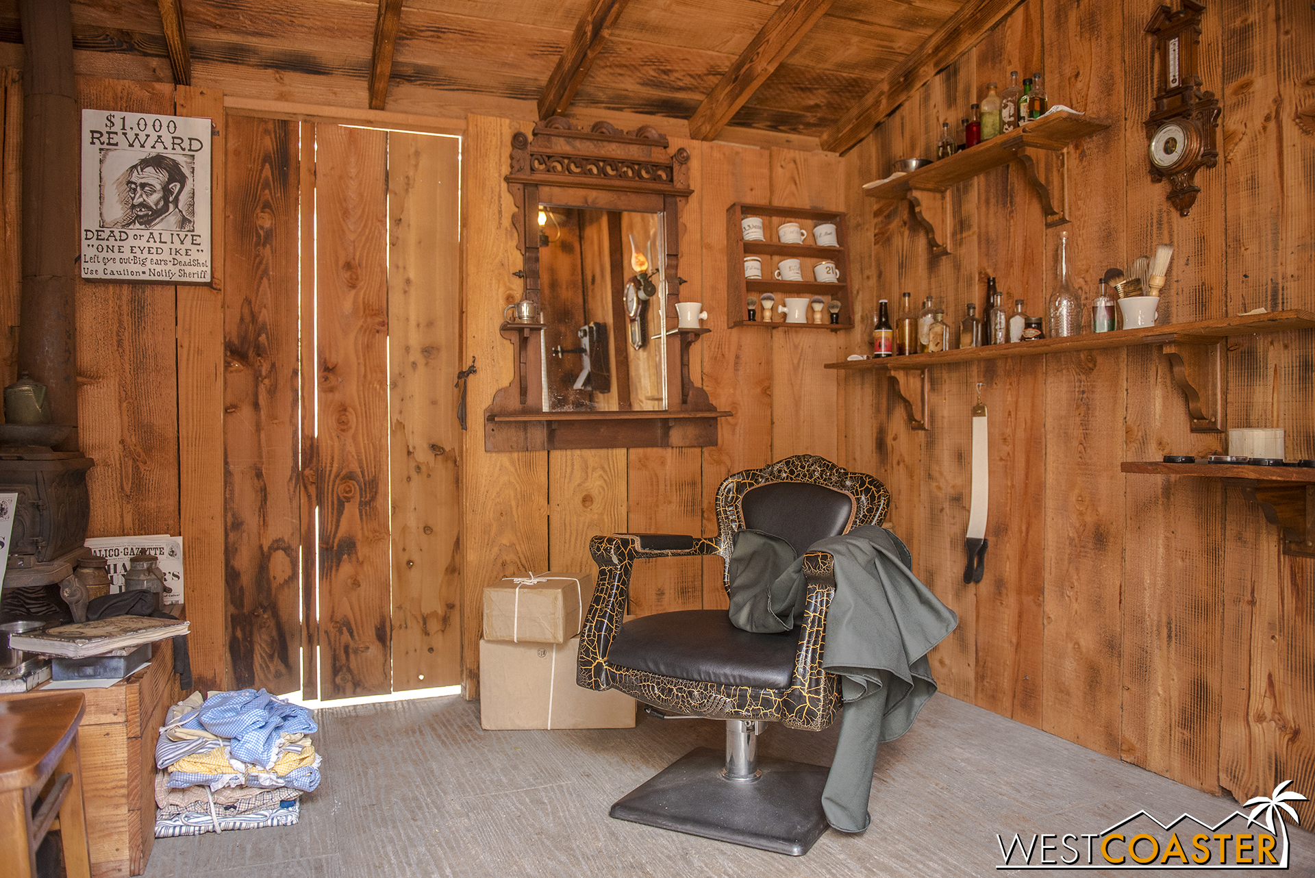  Guests can also explore inside the Barber Shop. 