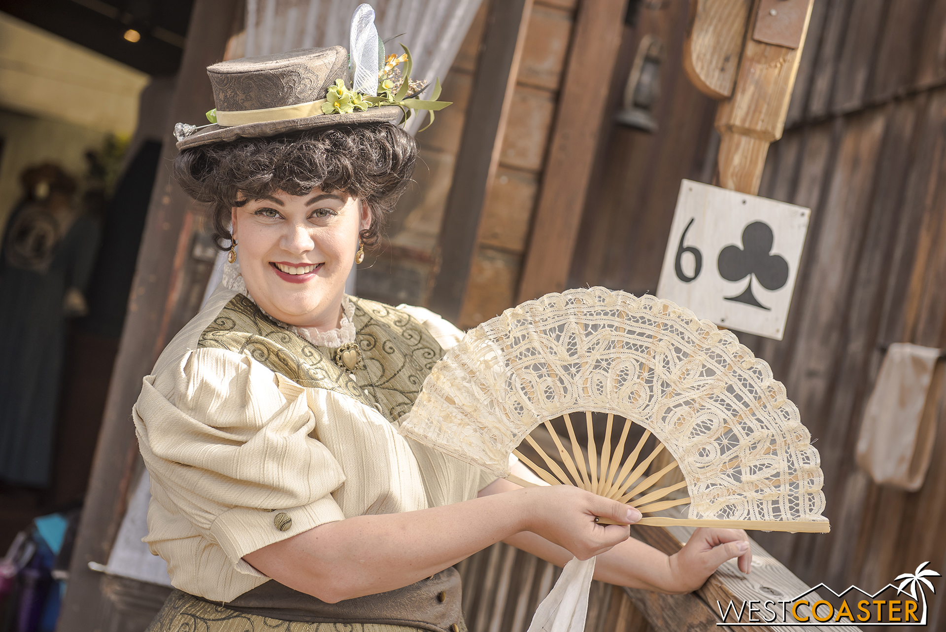 Miss Donna Ferndale has taken up a role running Gertie’s Dress Shop while Gertie is away on business.